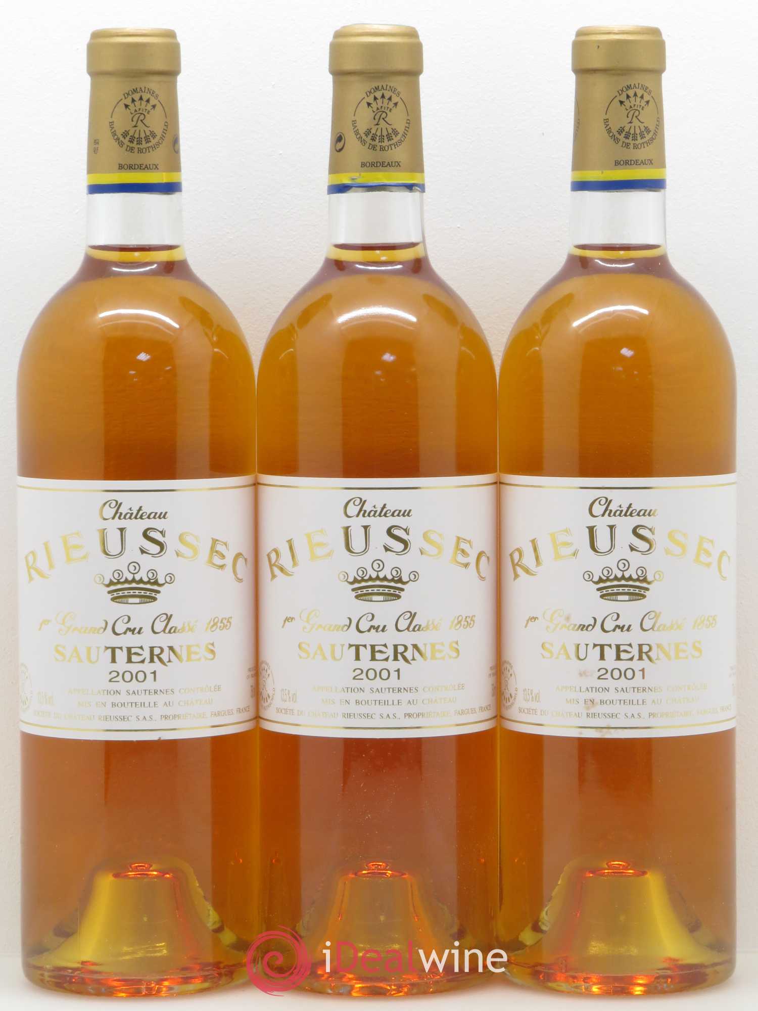 Château Rieussec 1er Grand Cru Classé 2001 - Lotto di 12 bottiglie - 3