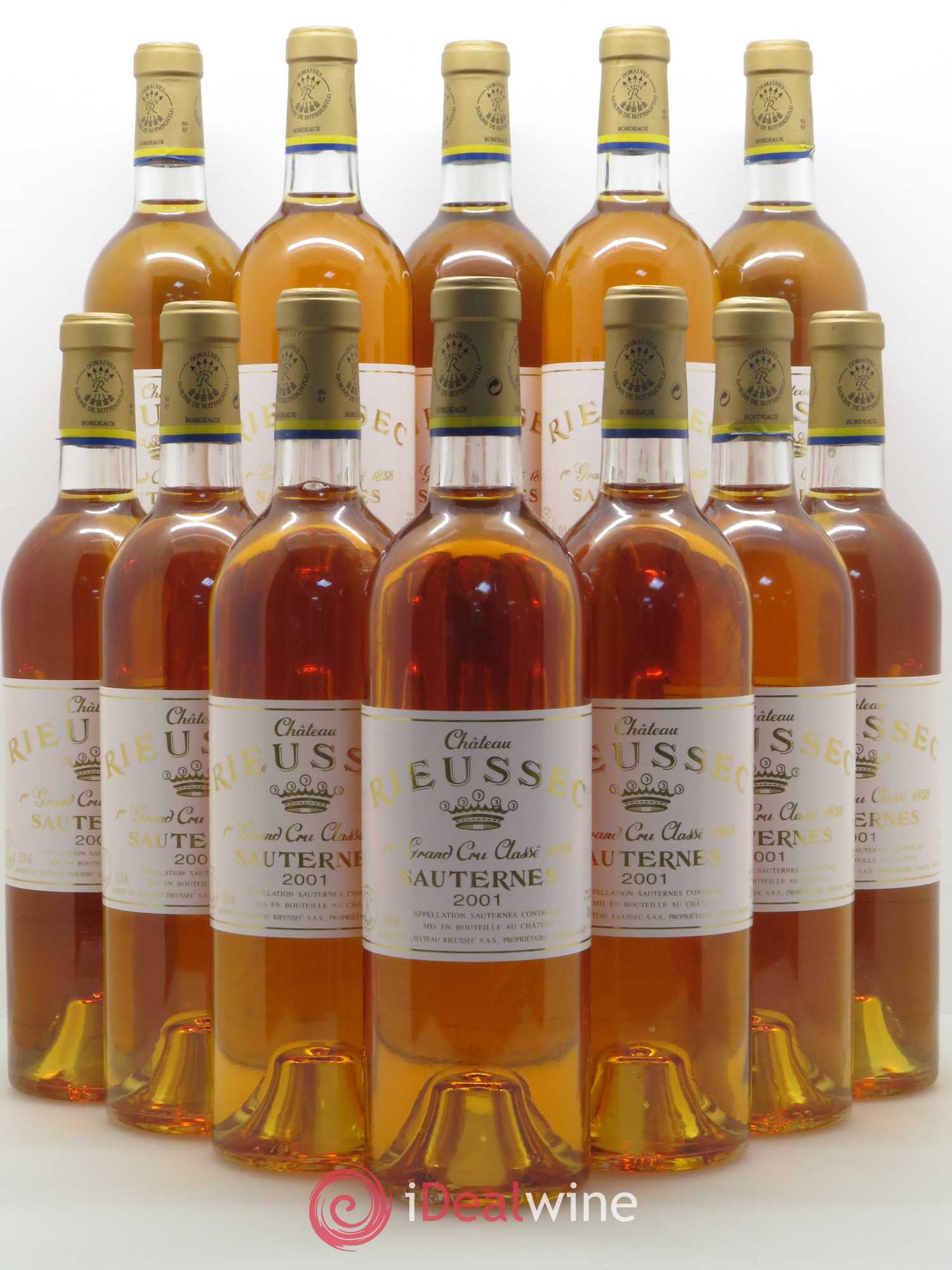 Château Rieussec 1er Grand Cru Classé 2001 - Lotto di 12 bottiglie - 0