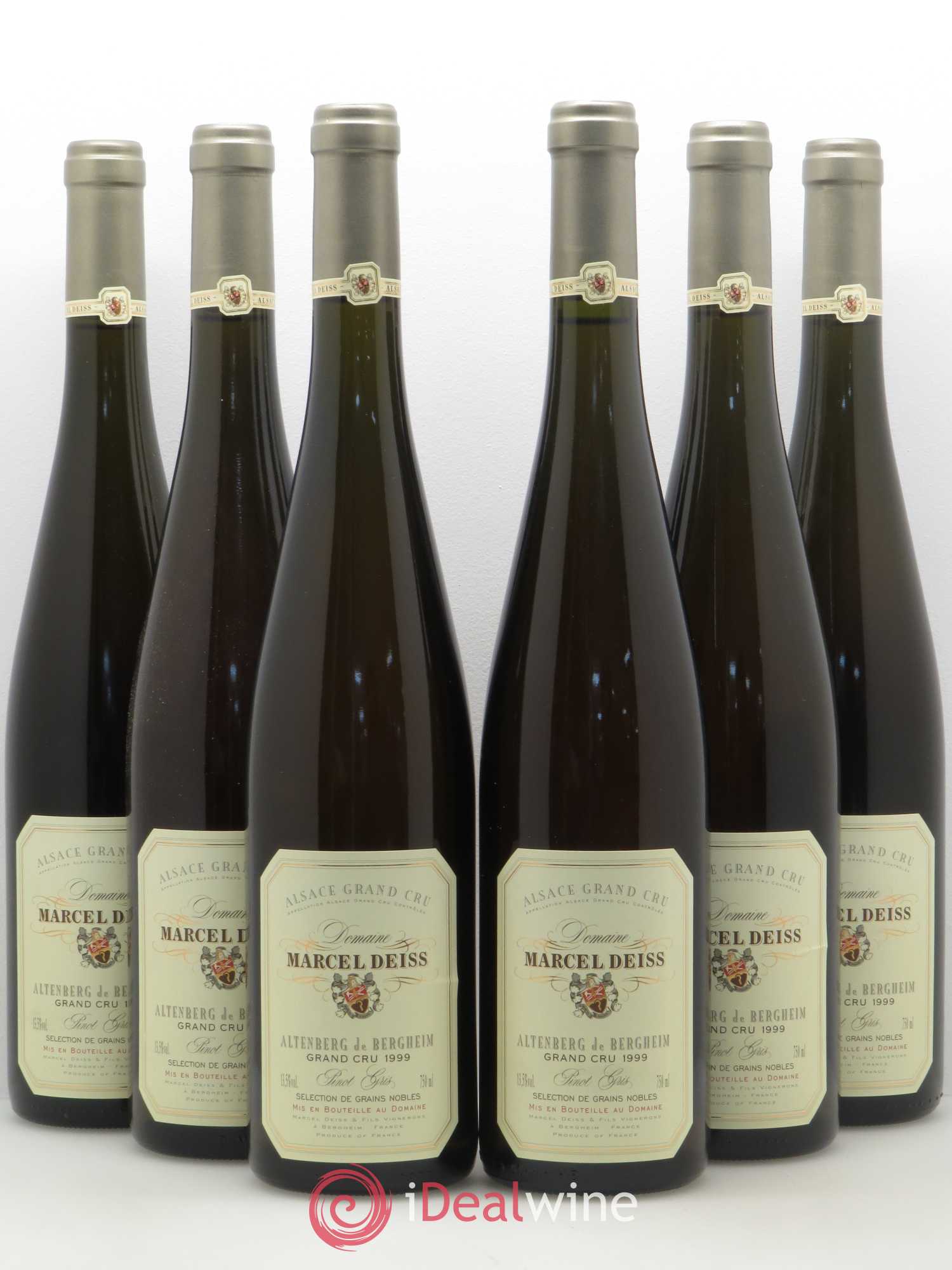 Pinot Gris (Tokay) Sélection de Grains Nobles Altenberg de Bergheim Marcel Deiss (Domaine) 1999 - Lotto di 6 bottiglie - 0
