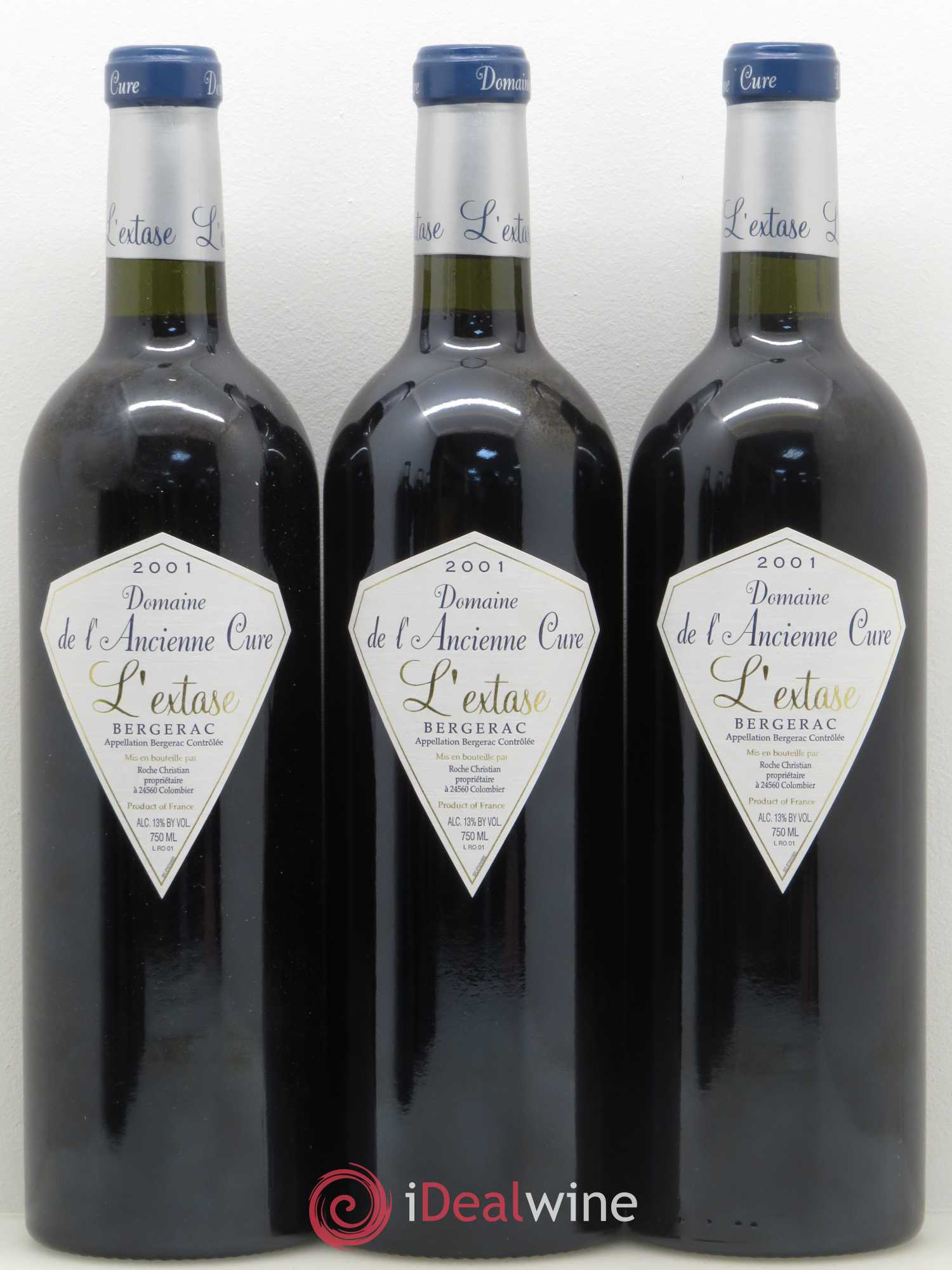 Bergerac Extase Domaine de l'Ancienne cure (sans prix de réserve) 2001 - Posten von 12 Flaschen - 1