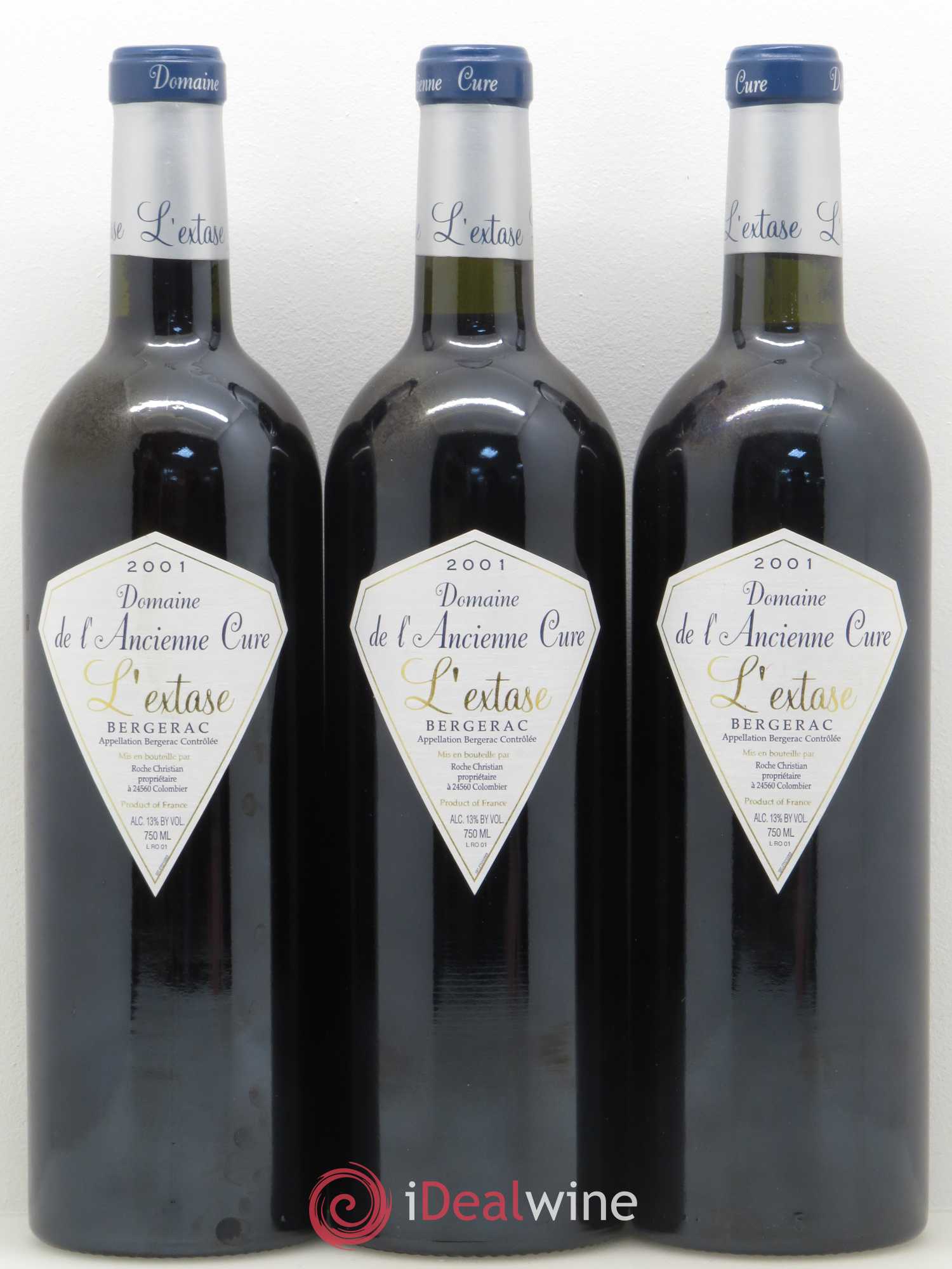Bergerac Extase Domaine de l'Ancienne cure (sans prix de réserve) 2001 - Posten von 12 Flaschen - 2