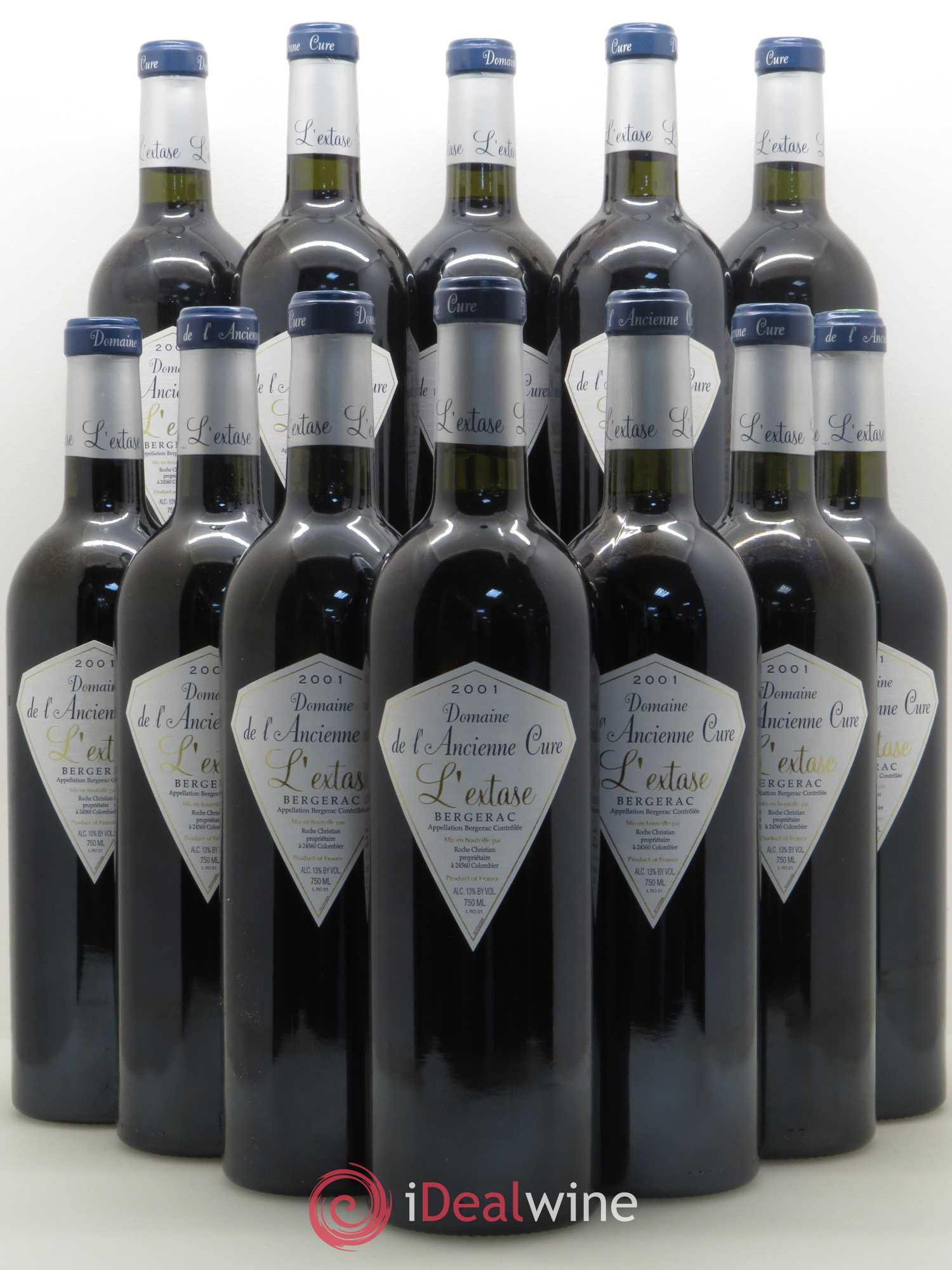 Bergerac Extase Domaine de l'Ancienne cure (sans prix de réserve) 2001 - Posten von 12 Flaschen - 0
