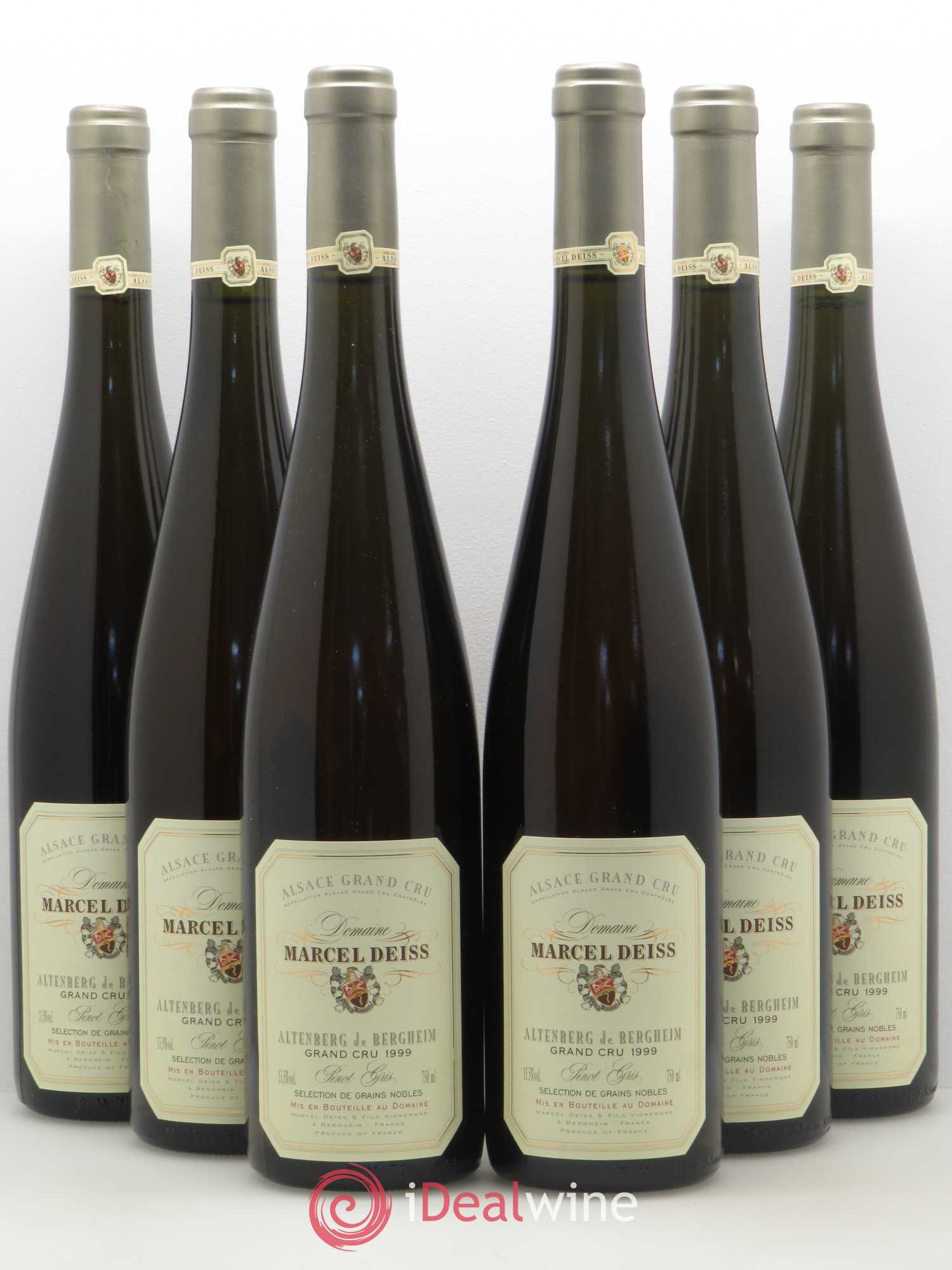 Pinot Gris (Tokay) Sélection de Grains Nobles Altenberg de Bergheim Grand Cru Marcel Deiss (Domaine) 1999 - Lotto di 6 bottiglie - 0
