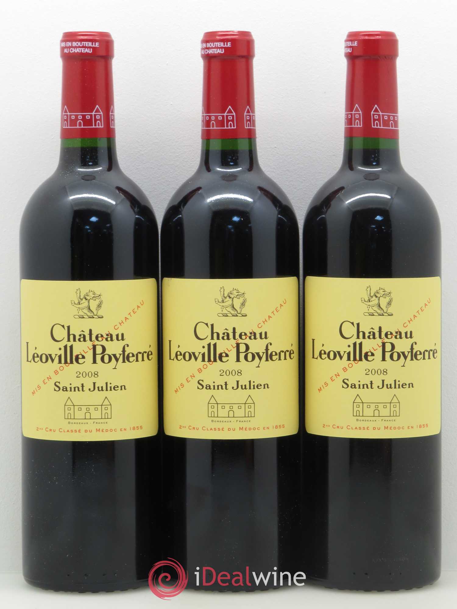 Château Léoville Poyferré 2ème Grand Cru Classé 2008 - Lot de 12 bouteilles - 3
