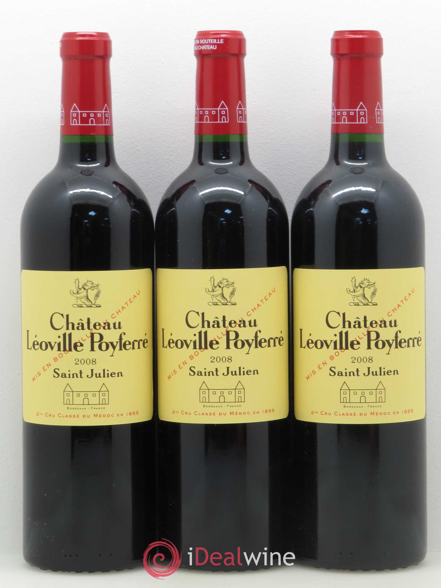 Château Léoville Poyferré 2ème Grand Cru Classé 2008 - Lot de 12 bouteilles - 4