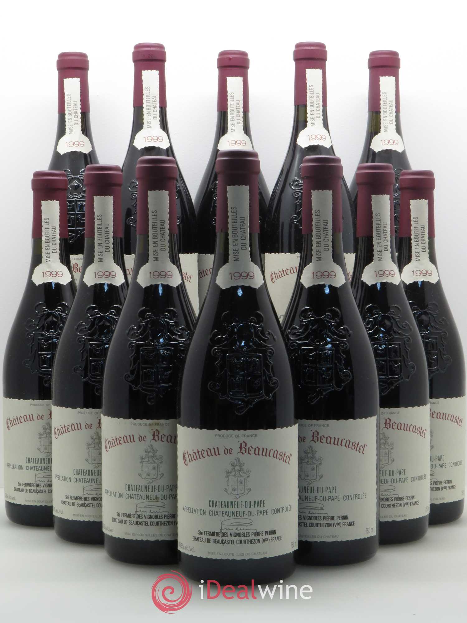 Châteauneuf-du-Pape Château de Beaucastel Famille Perrin 1999 - Lot de 12 bouteilles - 0