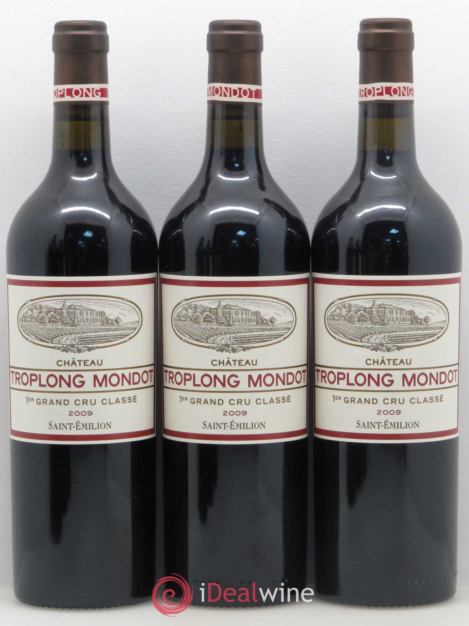 Château Troplong Mondot 1er Grand Cru Classé B 2009 - Lot de 12 bouteilles - 1