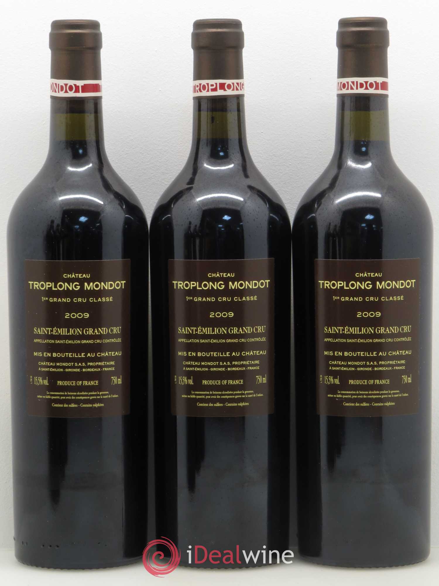 Château Troplong Mondot 1er Grand Cru Classé B 2009 - Lot de 12 bouteilles - 2