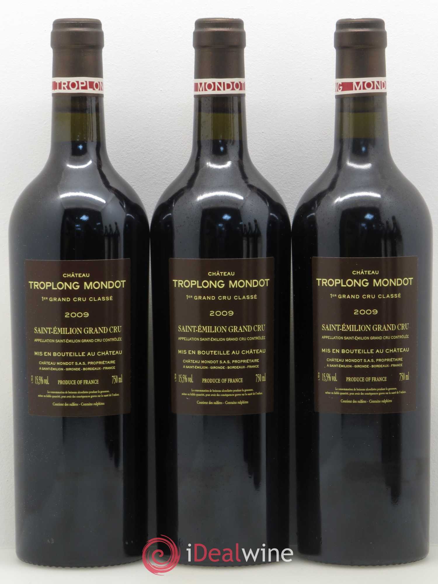 Château Troplong Mondot 1er Grand Cru Classé B 2009 - Lot de 12 bouteilles - 4