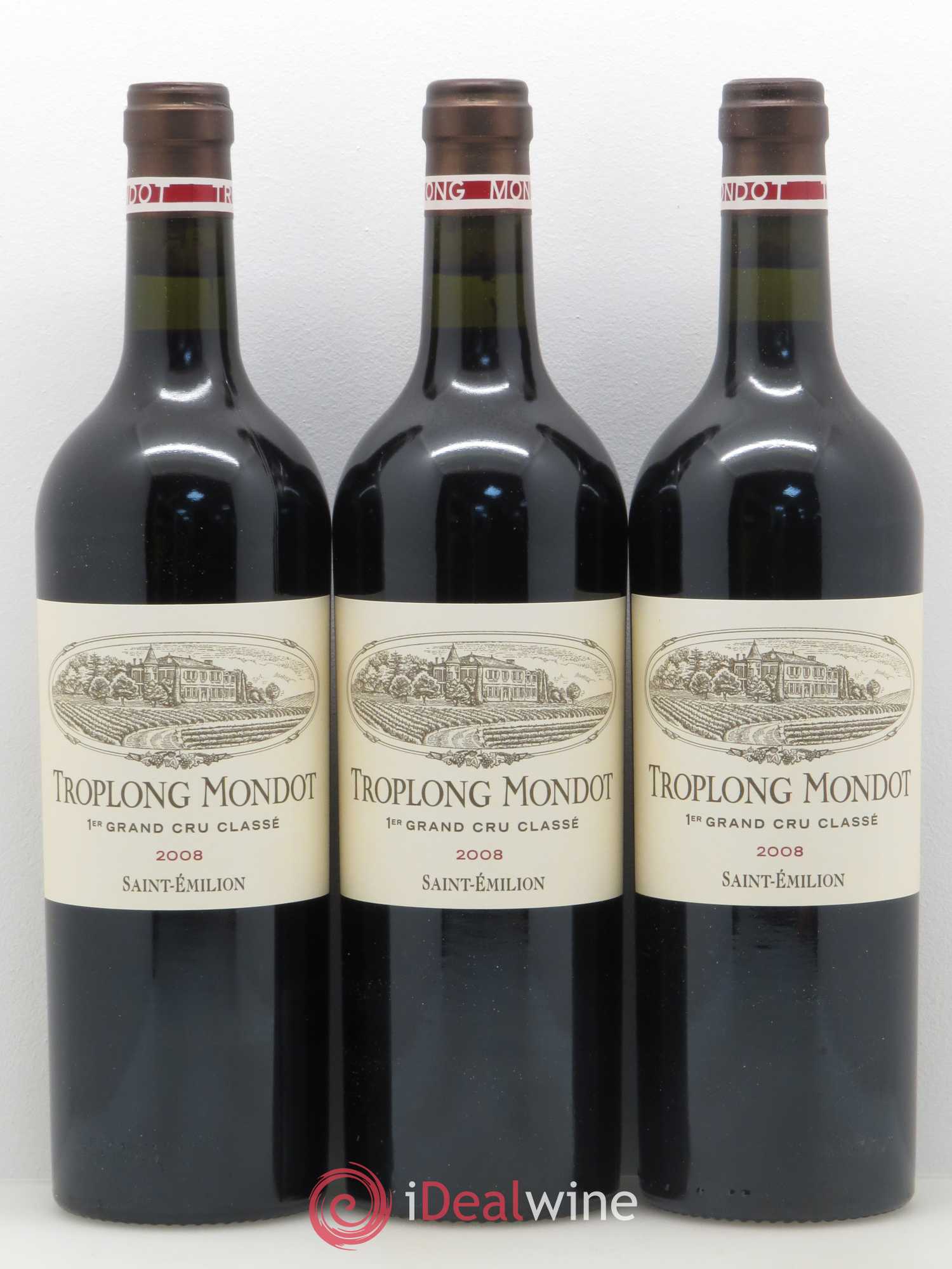 Château Troplong Mondot 1er Grand Cru Classé B 2008 - Lotto di 12 bottiglie - 2