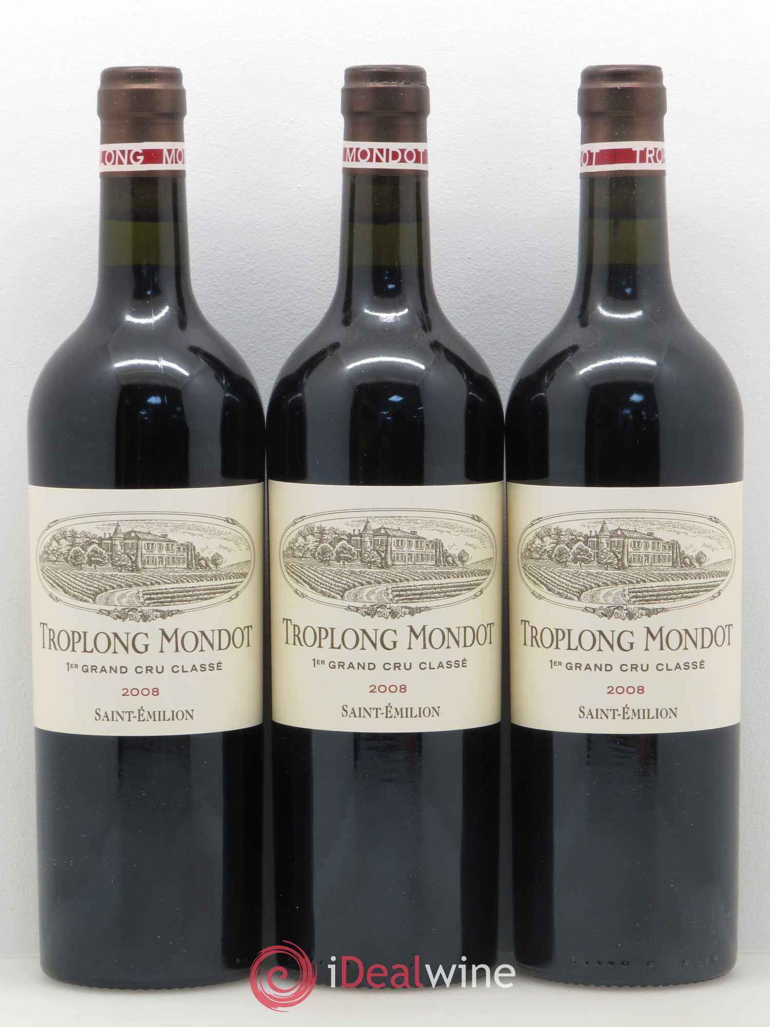 Château Troplong Mondot 1er Grand Cru Classé B 2008 - Lotto di 12 bottiglie - 3