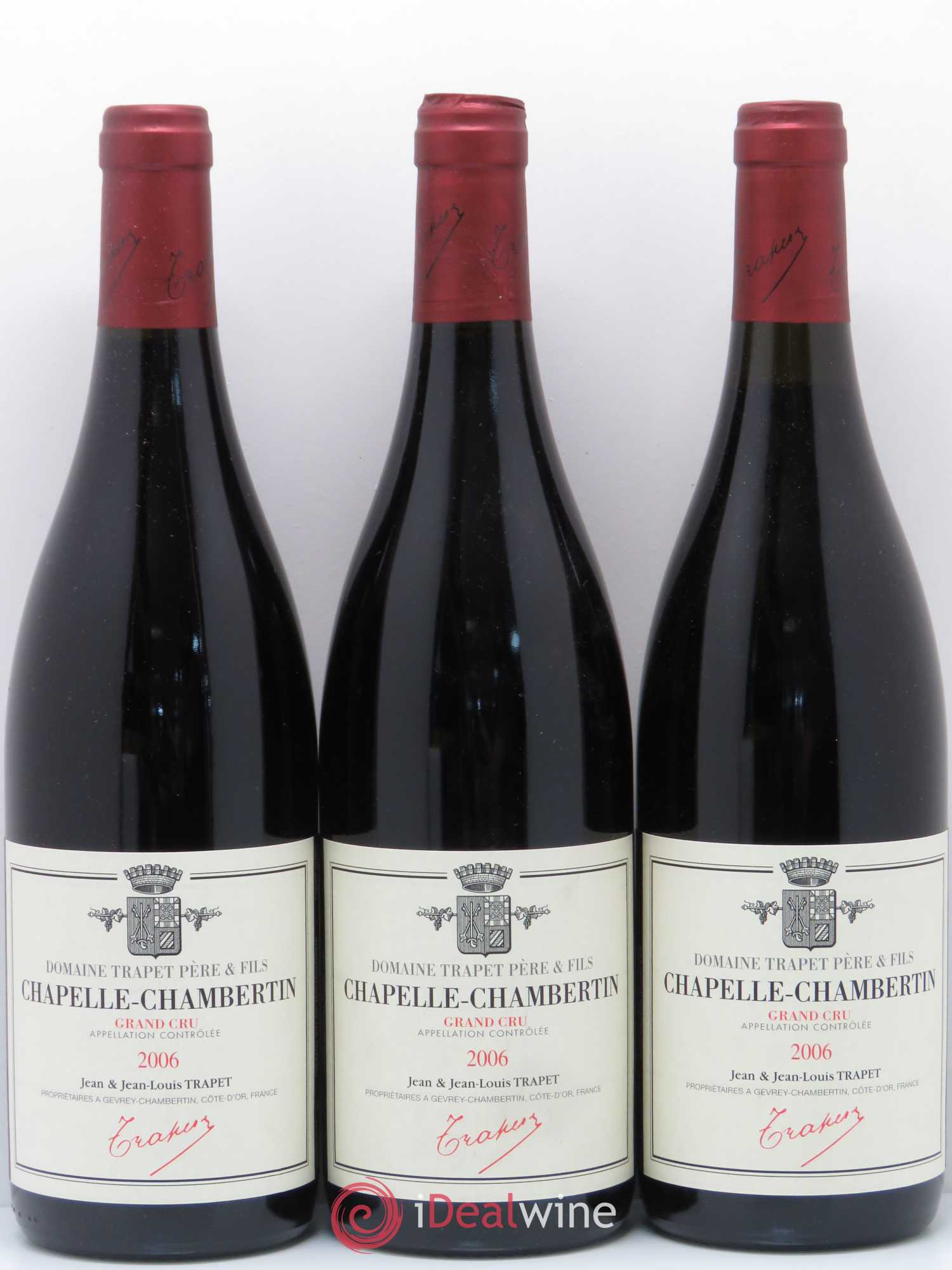 Chapelle-Chambertin Grand Cru Domaine Trapet 2006 - Lot de 3 bouteilles - 0