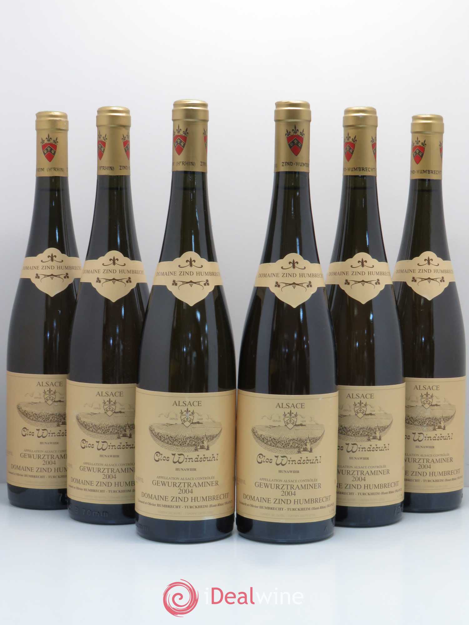 Alsace Gewurztraminer Clos Windsbuhl Zind-Humbrecht (Domaine) Hunawihr 2004 - Lot de 6 bouteilles - 0