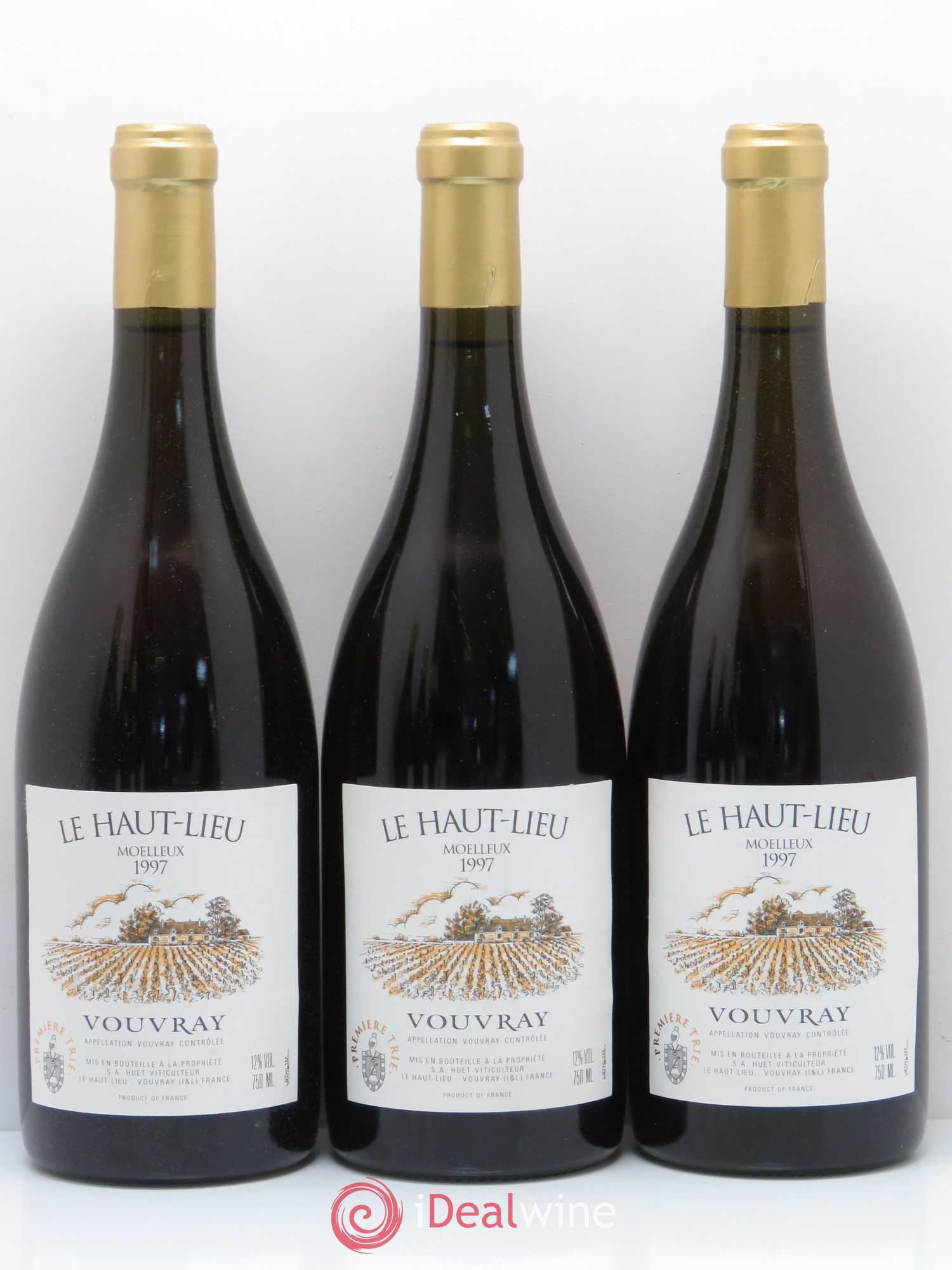 Vouvray Le Haut-Lieu Moelleux Domaine Huet Première Trie 1997 - Lotto di 6 bottiglie - 1