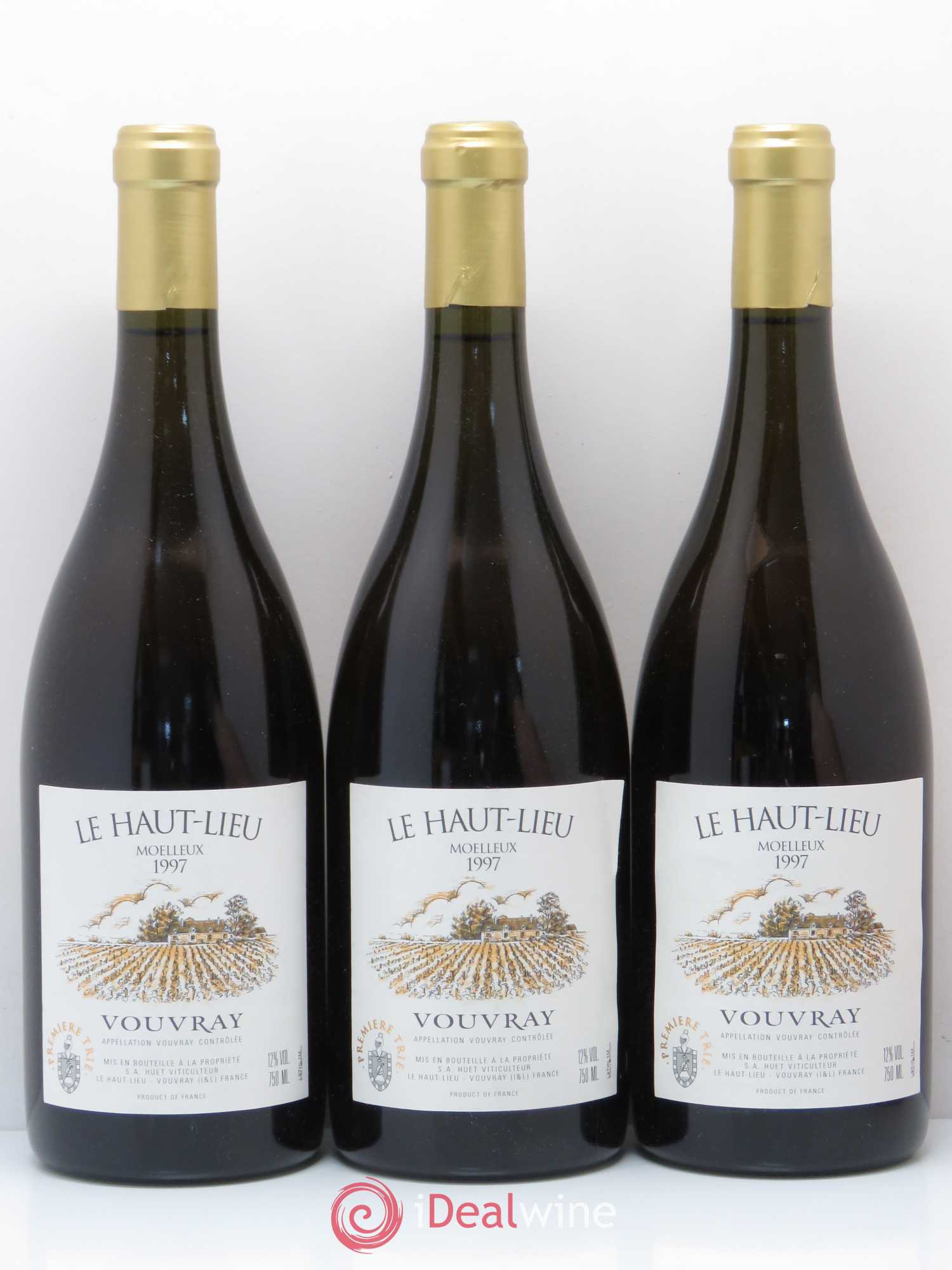 Vouvray Le Haut-Lieu Moelleux Domaine Huet Première Trie 1997 - Lotto di 6 bottiglie - 2