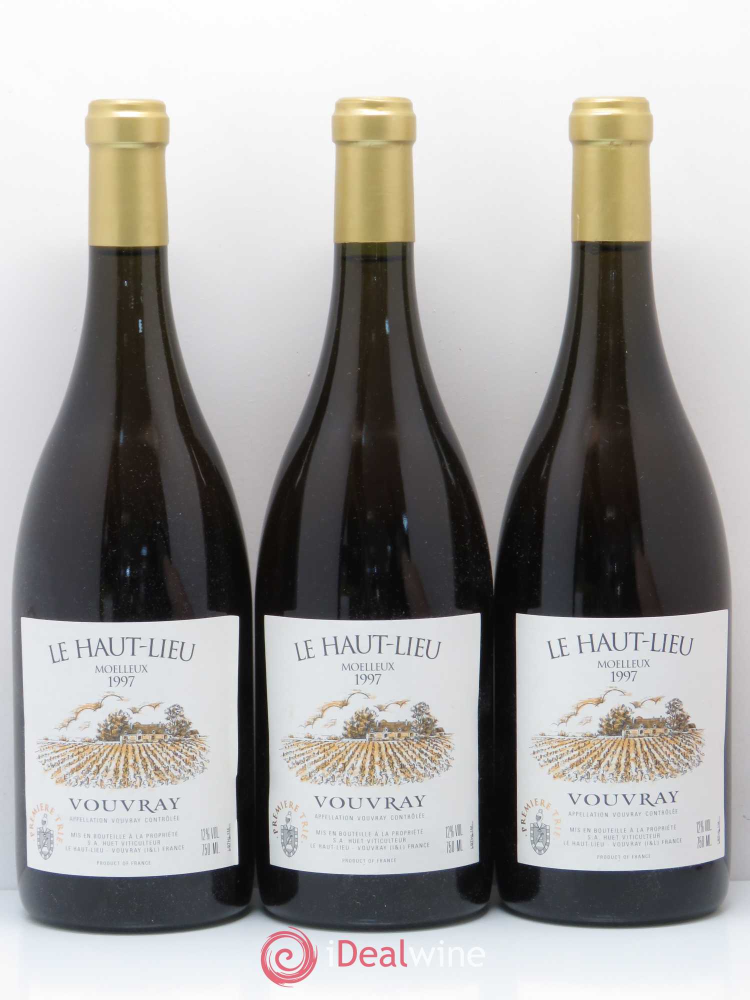 Vouvray Le Haut-Lieu Moelleux Domaine Huet 1997 - Lotto di 3 bottiglie - 0