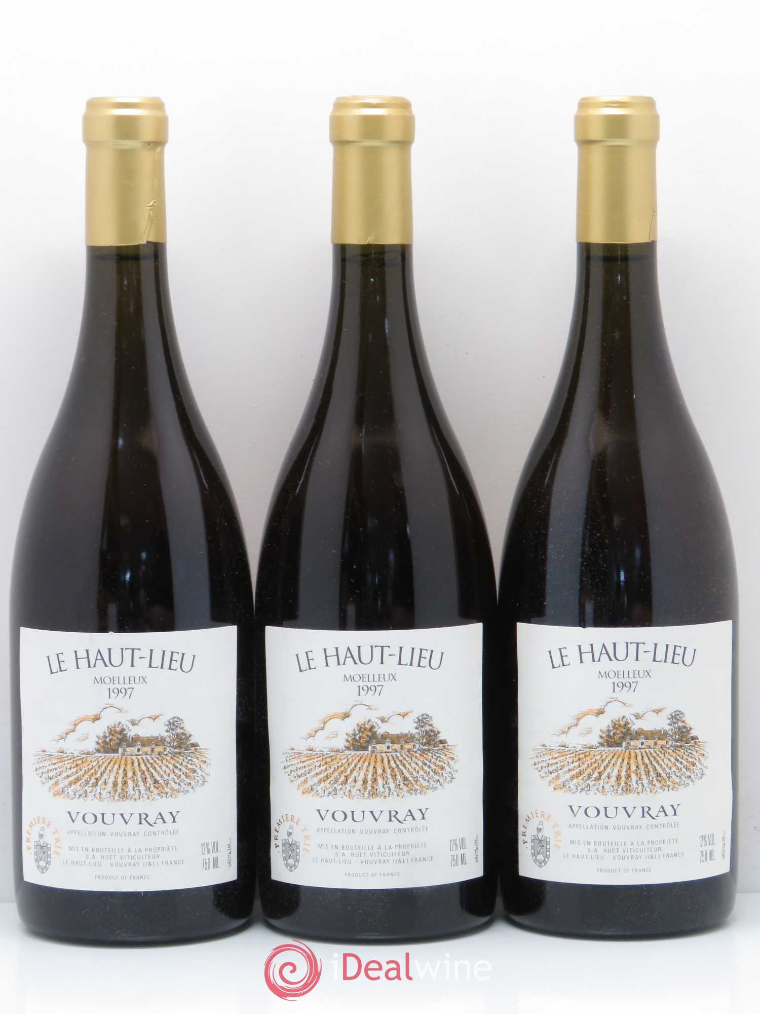 Vouvray Le Haut-Lieu Moelleux Domaine Huet 1997 - Lotto di 3 bottiglie - 0