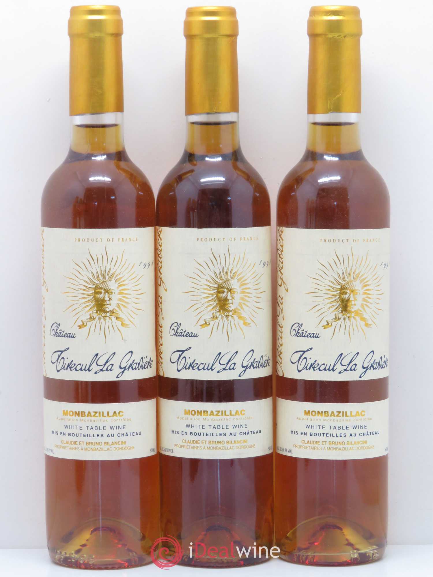 Monbazillac Château Tirecul La Gravière Bruno et Claudie Bilancini 1998 - Lotto di 6 bottiglie - 1