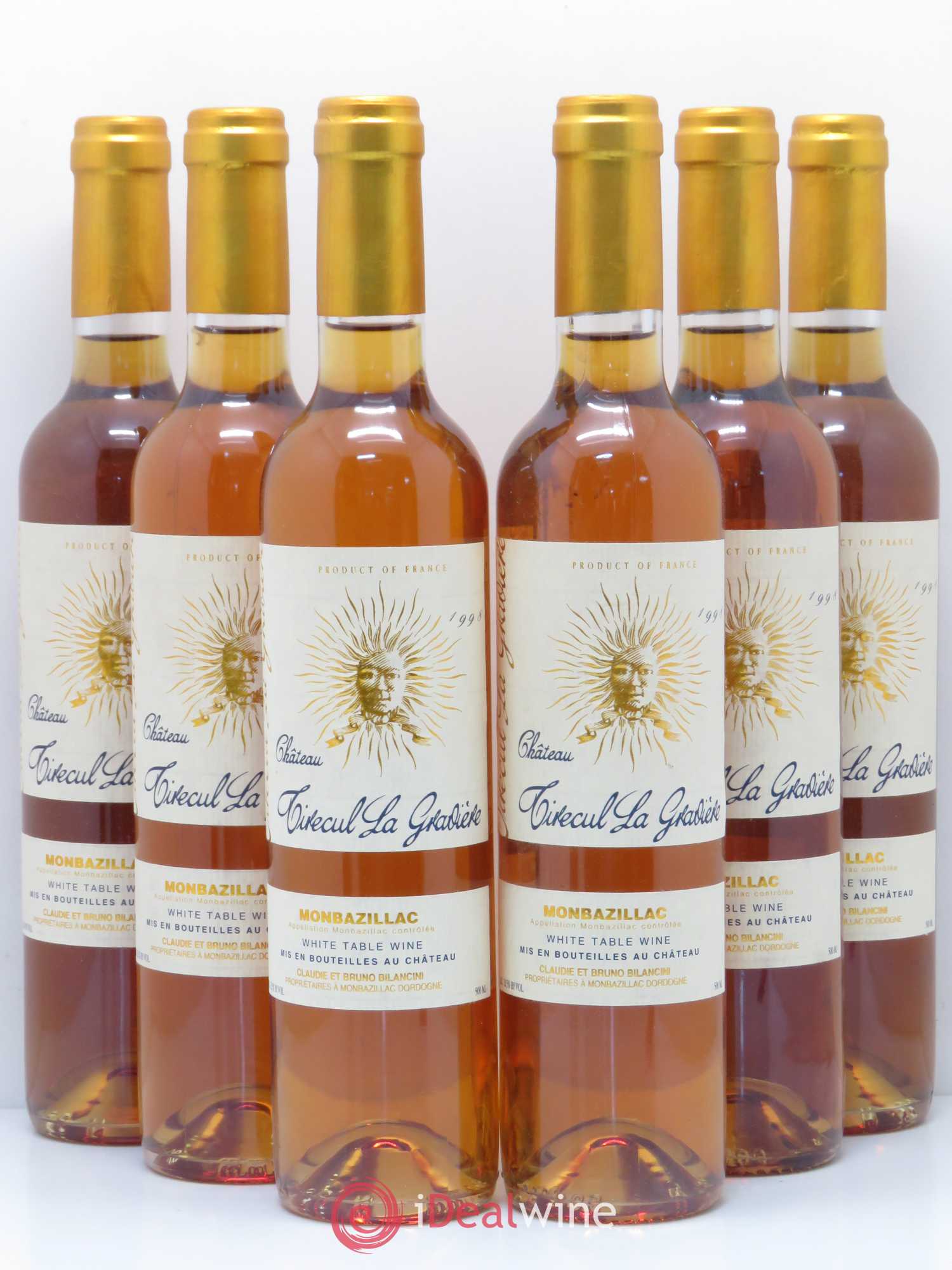 Monbazillac Château Tirecul La Gravière Bruno et Claudie Bilancini 1998 - Lotto di 6 bottiglie - 0