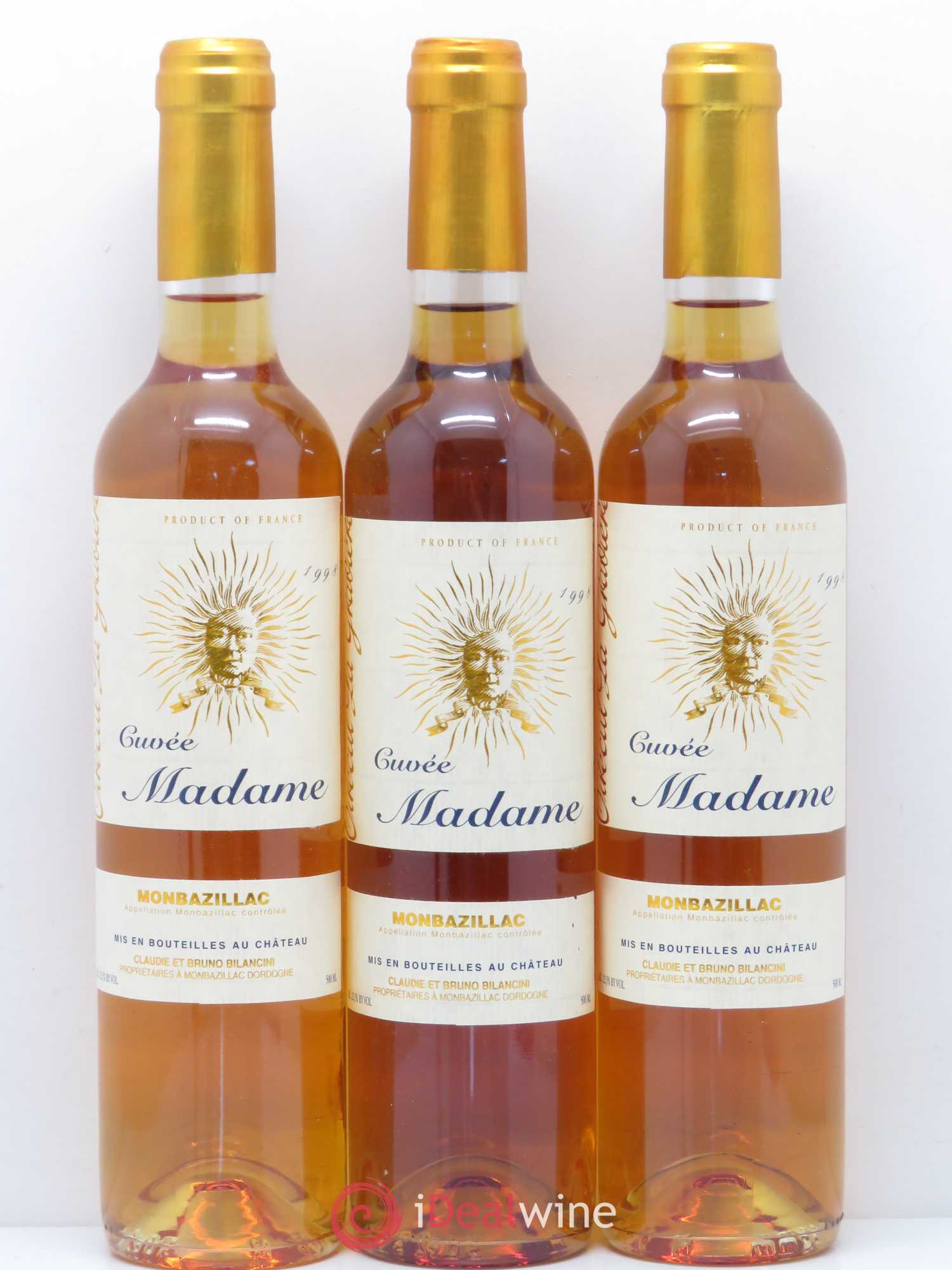 Monbazillac Château Tirecul La Gravière Cuvée Madame Bruno et Claudie Bilancini 1998 - Lotto di 12 bottiglie - 2