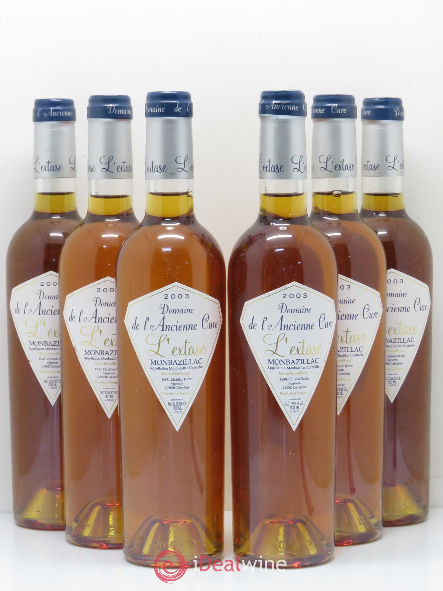 Monbazillac Extase Ancienne cure 2003 - Lotto di 6 bottiglie - 0