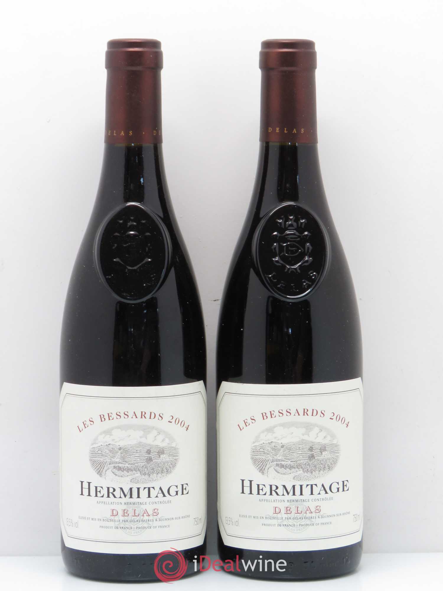 Hermitage Les Bessards Delas Frères 2004 - Lot de 2 bouteilles - 0