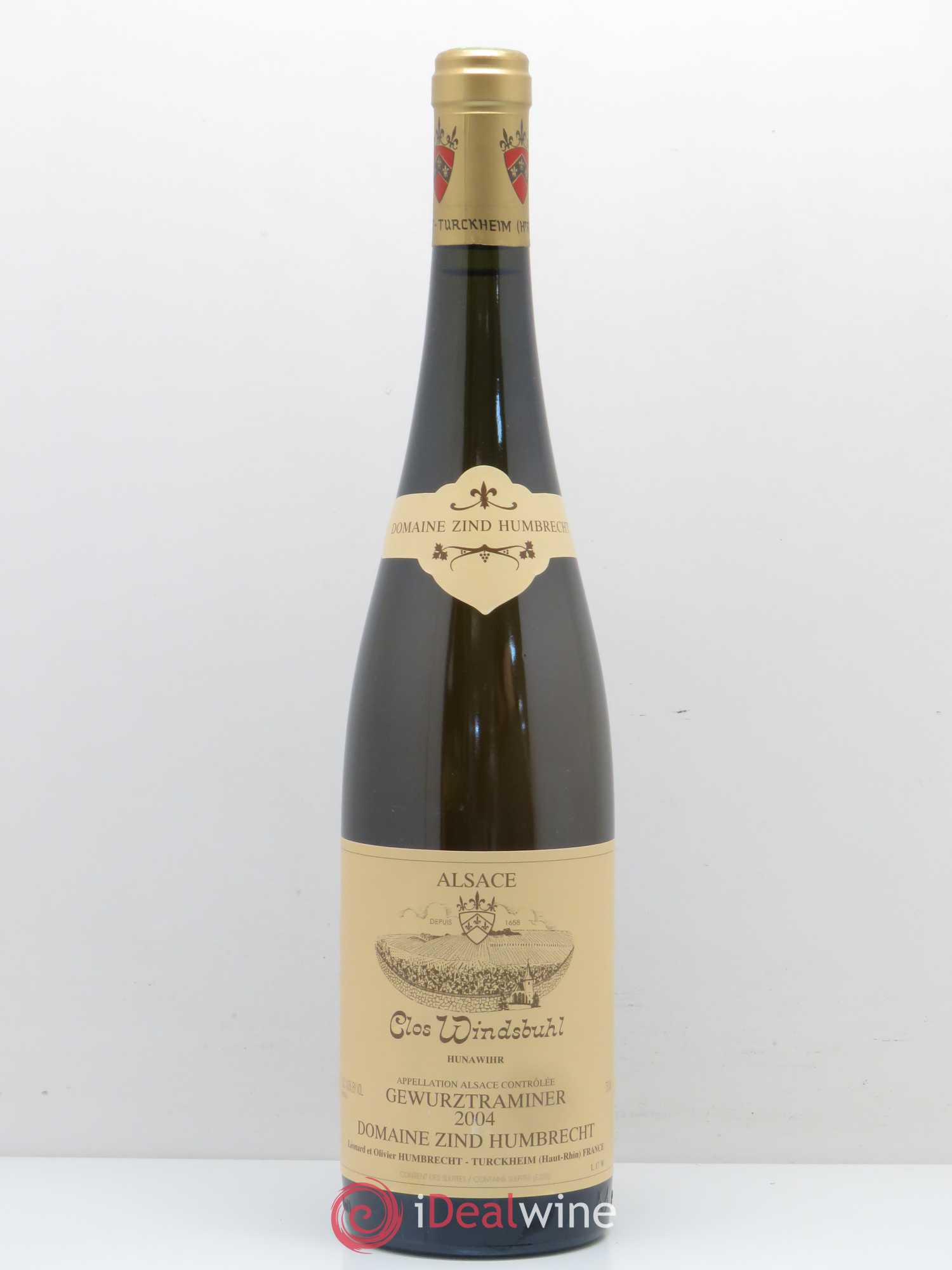 Alsace Gewurztraminer Clos Windsbuhl Zind-Humbrecht (Domaine) Hunawihr 2004 - Lot de 1 bouteille - 0