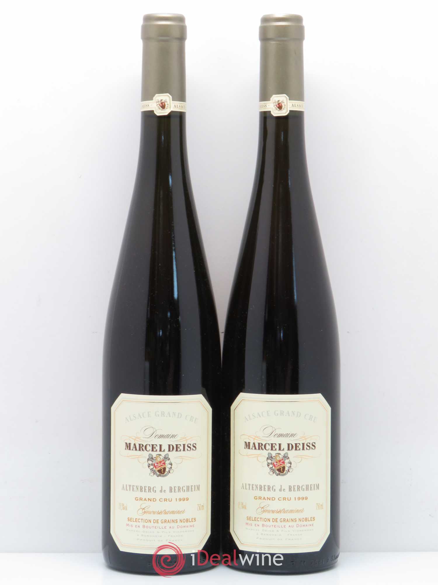 Alsace Gewurztraminer Sélection de Grains Nobles Grand Cru Altenberg de Bergheim Marcel Deiss (Domaine) 1999 - Lot de 2 bouteilles - 0