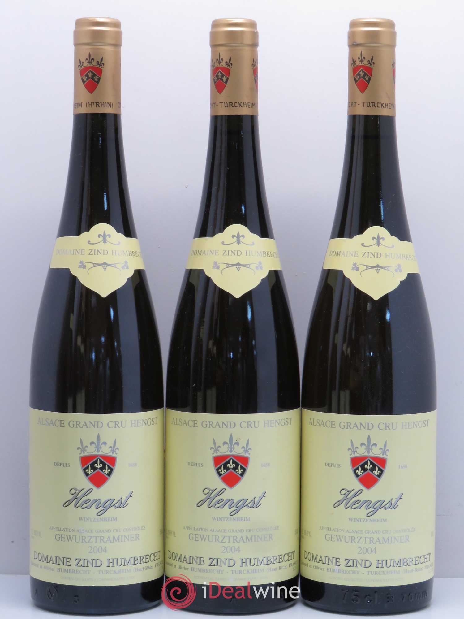 Alsace Gewurztraminer Zind-Humbrecht (Domaine) Hengst Wintzenheim 2004 - Posten von 6 Flaschen - 2