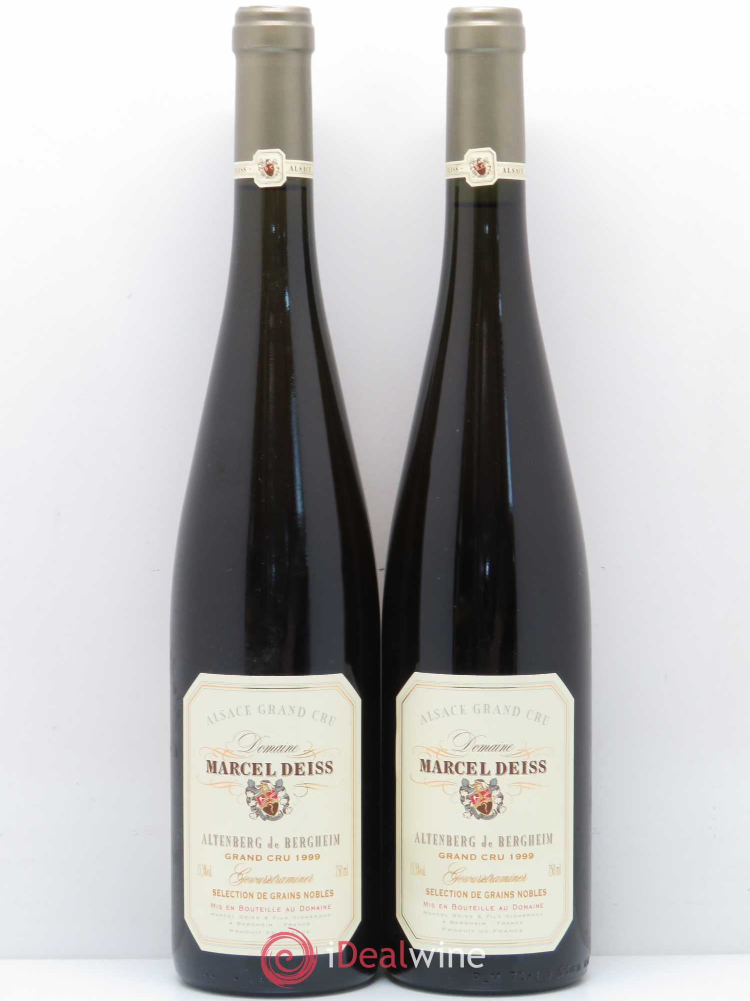 Alsace Gewurztraminer Sélection de Grains Nobles Grand Cru Altenberg de Bergheim Marcel Deiss (Domaine) 1999 - Lotto di 2 bottiglie - 0