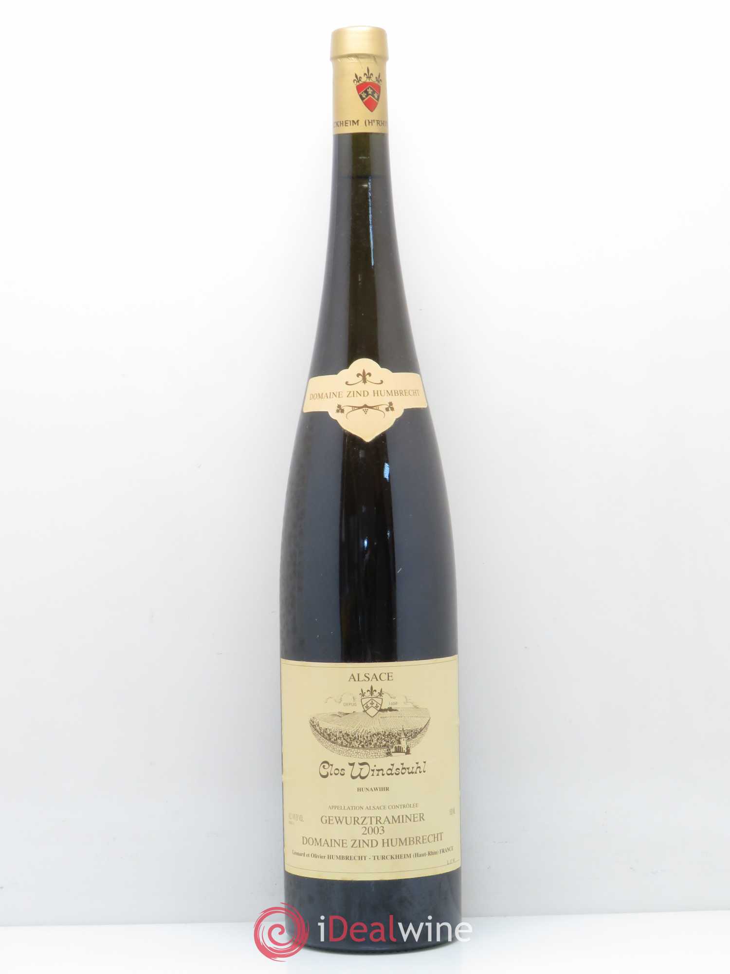 Alsace Gewurztraminer Clos Windsbuhl Zind-Humbrecht (Domaine) Hunawihr 2003 - Lot de 1 magnum - 0