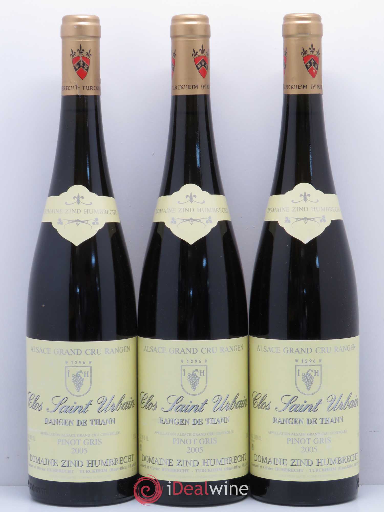 Alsace Pinot Gris Grand Cru Rangen de Thann Clos Saint-Urbain Zind-Humbrecht (Domaine) 2005 - Lot de 3 bouteilles - 0