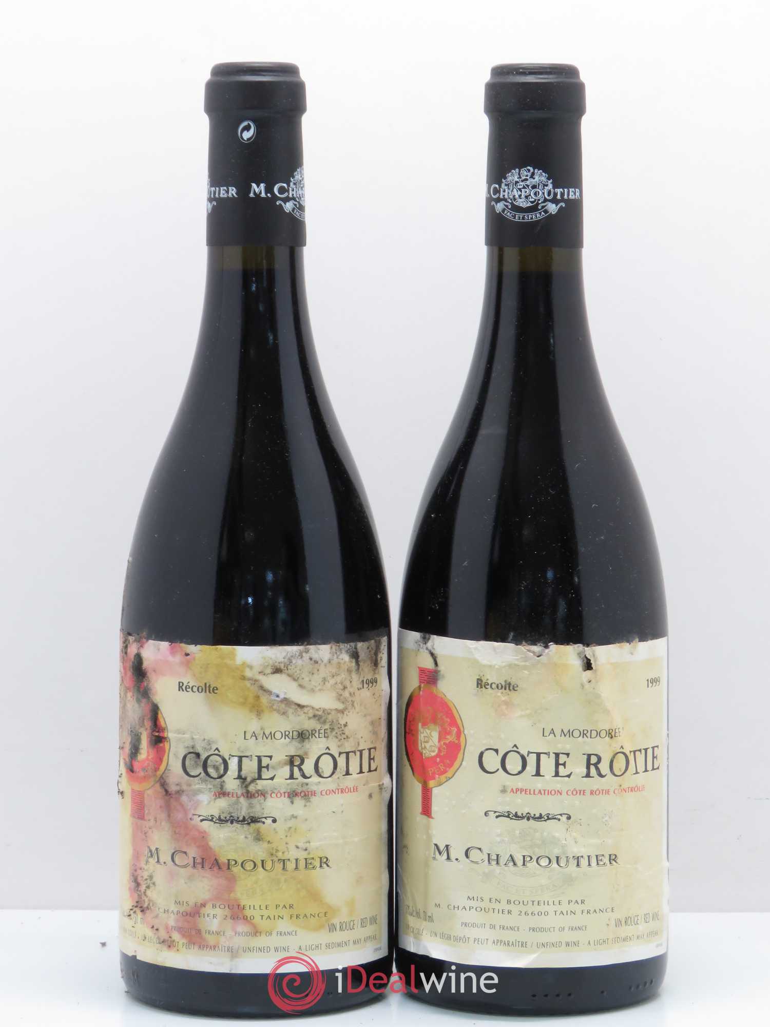 Côte-Rôtie La Mordorée Chapoutier 1999 - Lot de 2 bouteilles - 0