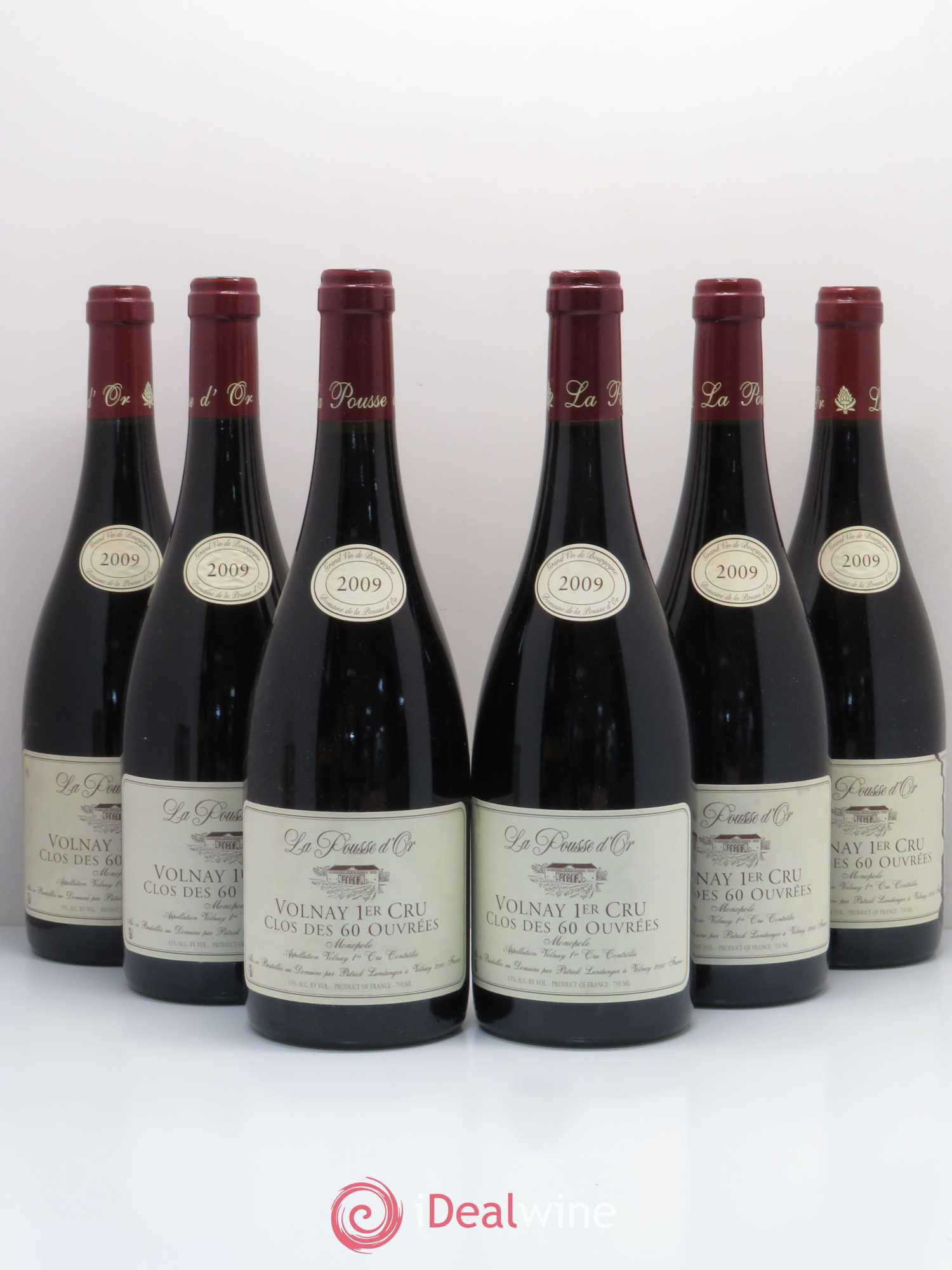 Volnay 1er Cru Clos des 60 ouvrées La Pousse d'Or (Domaine de) 2009 - Lot de 6 bouteilles - 0
