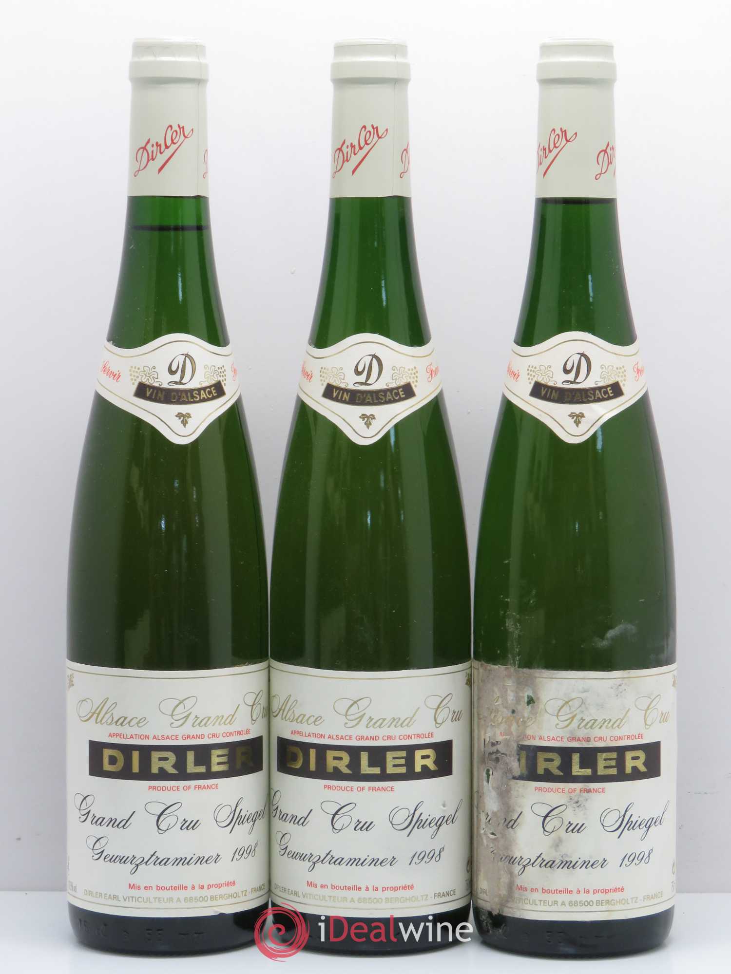 Gewurztraminer Spielgel Dirler (sans prix de réserve) 1998 - Posten von 6 Flaschen - 2
