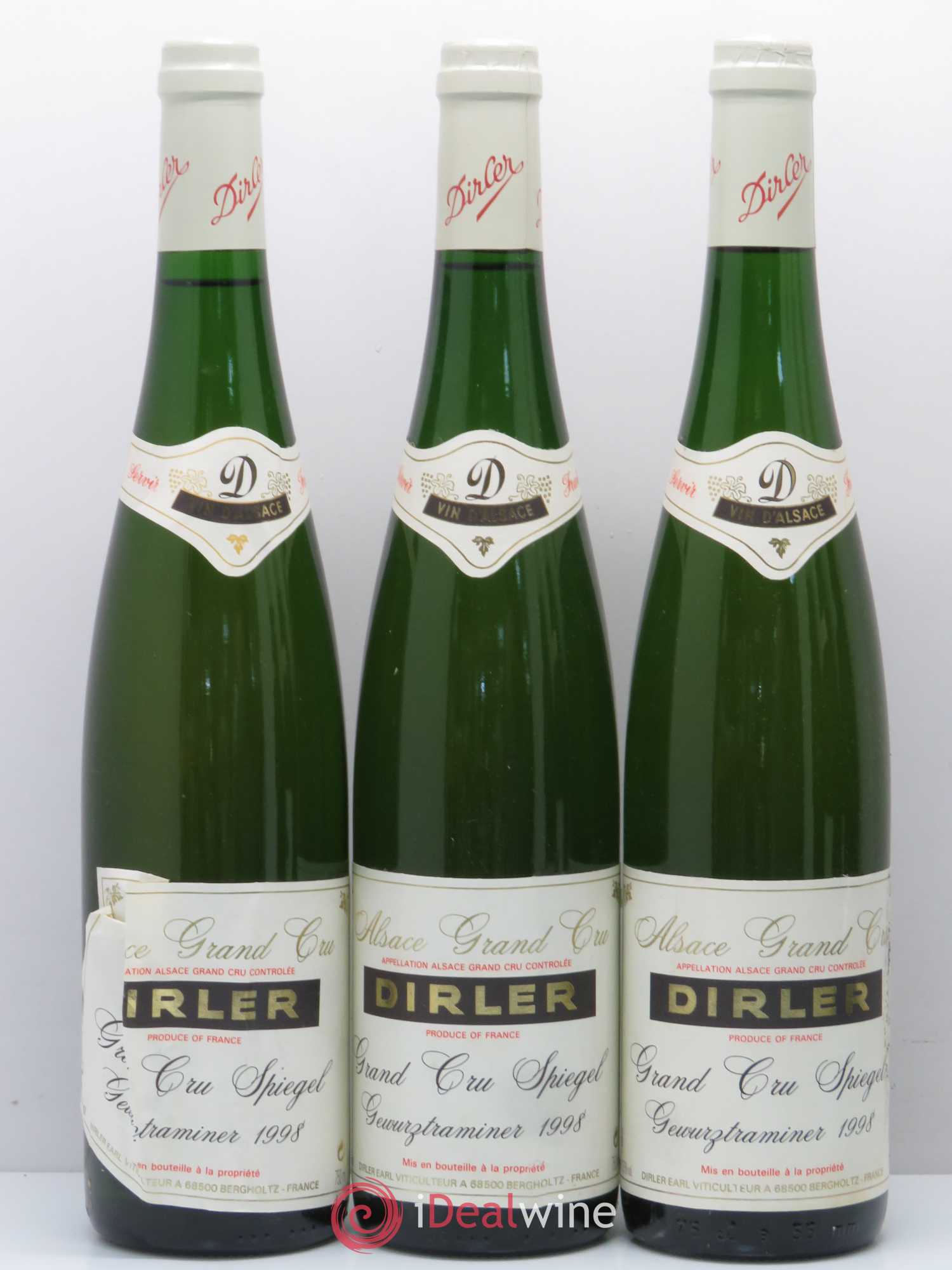 Gewurztraminer Spielgel Dirler (sans prix de réserve) 1998 - Posten von 6 Flaschen - 1