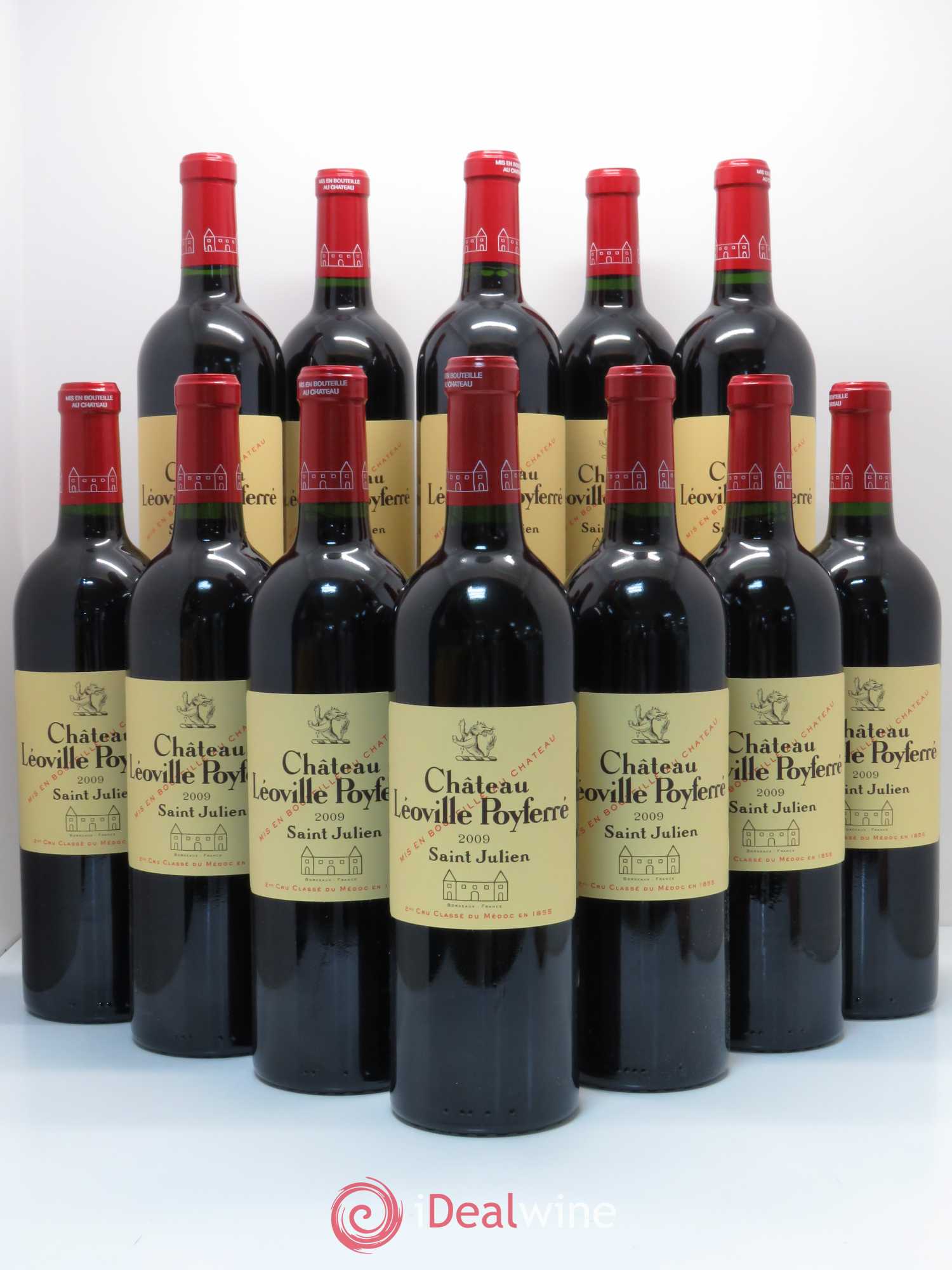 Château Léoville Poyferré 2ème Grand Cru Classé 2009 - Lot de 12 bouteilles - 0