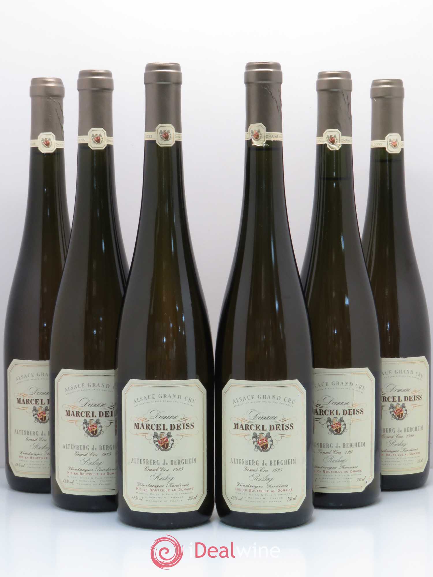 Alsace Grand Cru Altenberg de Bergheim Marcel Deiss (Domaine) Vendanges tardives 1995 - Lotto di 6 bottiglie - 0