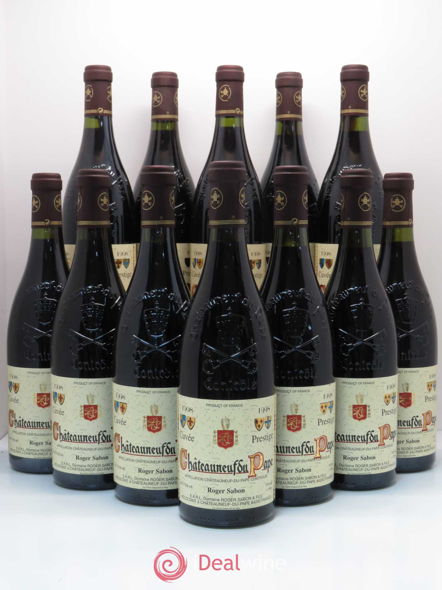 Châteauneuf-du-Pape Cuvée Prestige Roger Sabon (Domaine) 1998 - Lot de 12 bouteilles - 0
