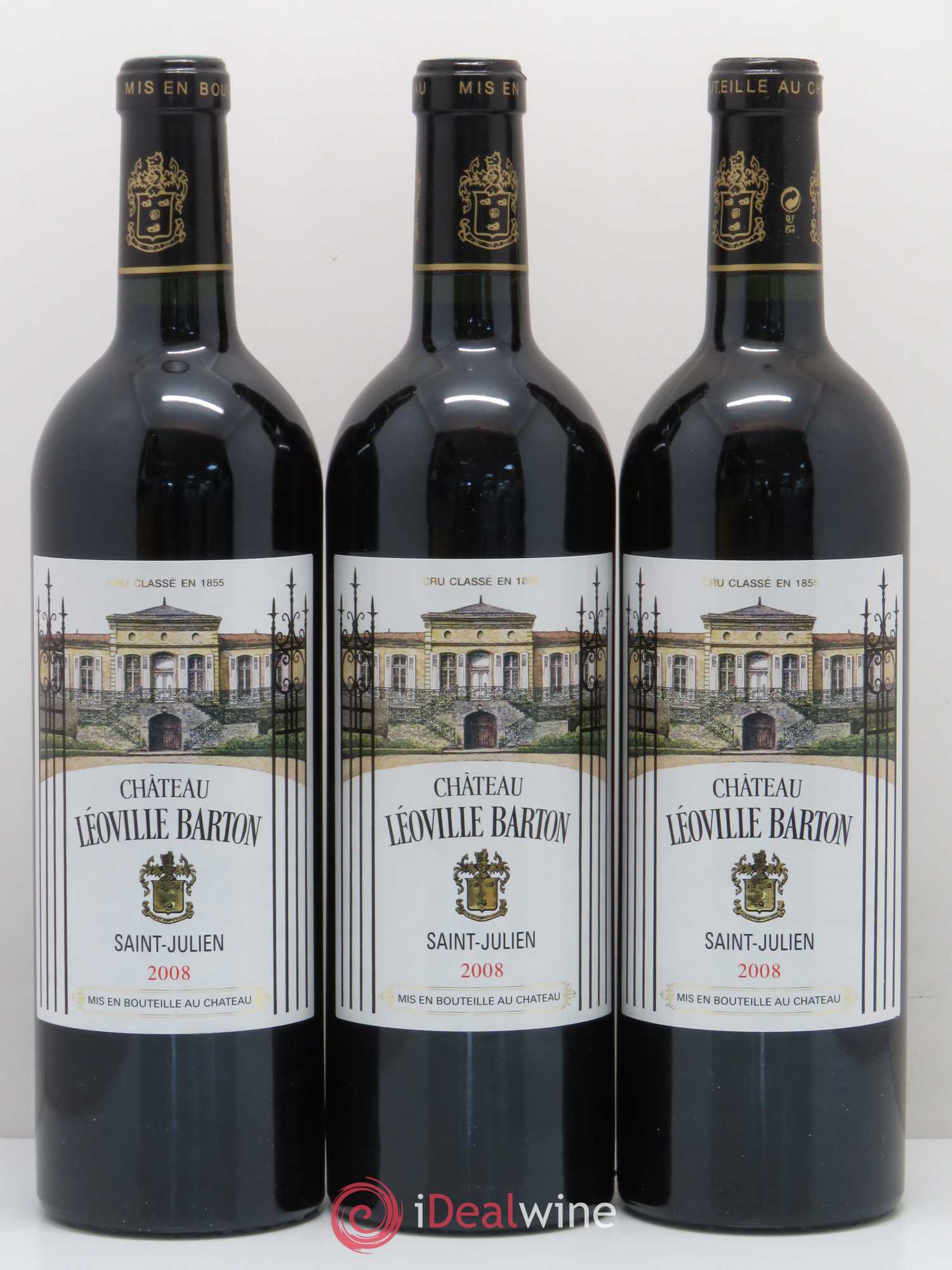 Château Léoville Barton 2ème Grand Cru Classé 2008 - Lot de 12 bouteilles - 4