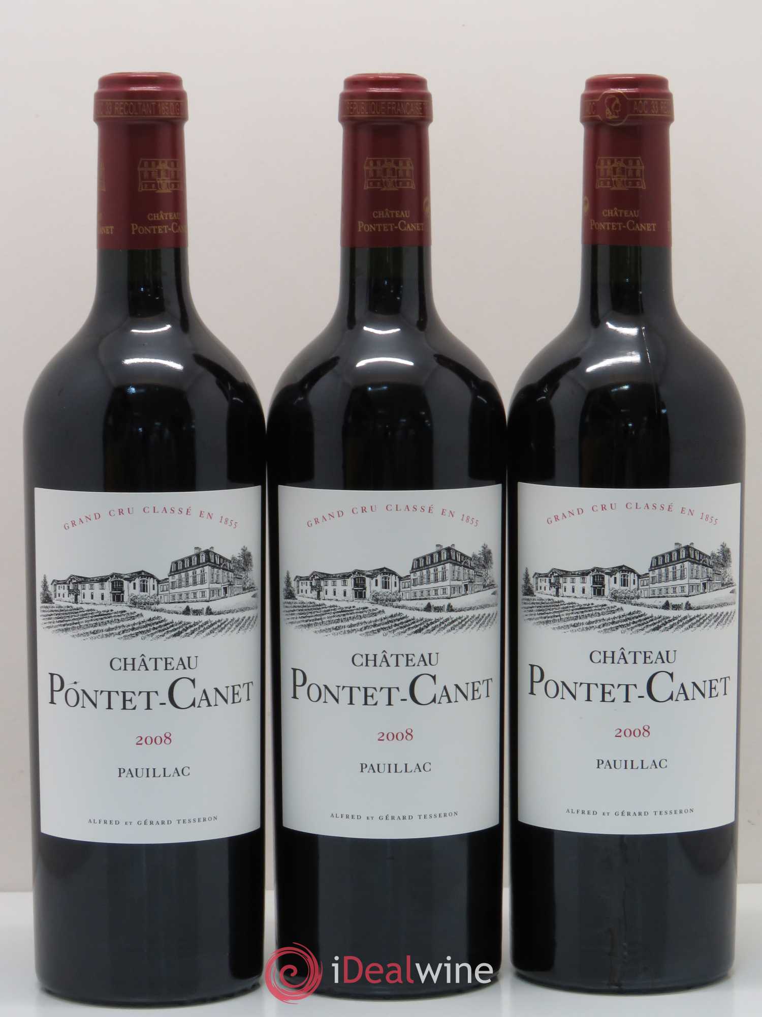 Château Pontet Canet 5ème Grand Cru Classé 2008 - Lot de 12 bouteilles - 3