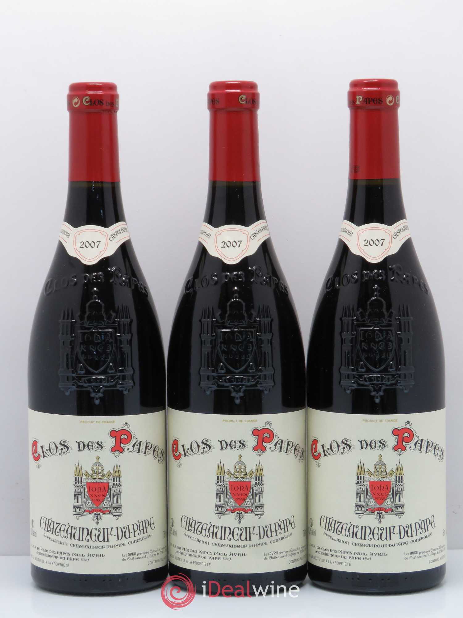 Châteauneuf-du-Pape Clos des Papes - Paul Avril 2007 - Lot de 12 bouteilles - 3