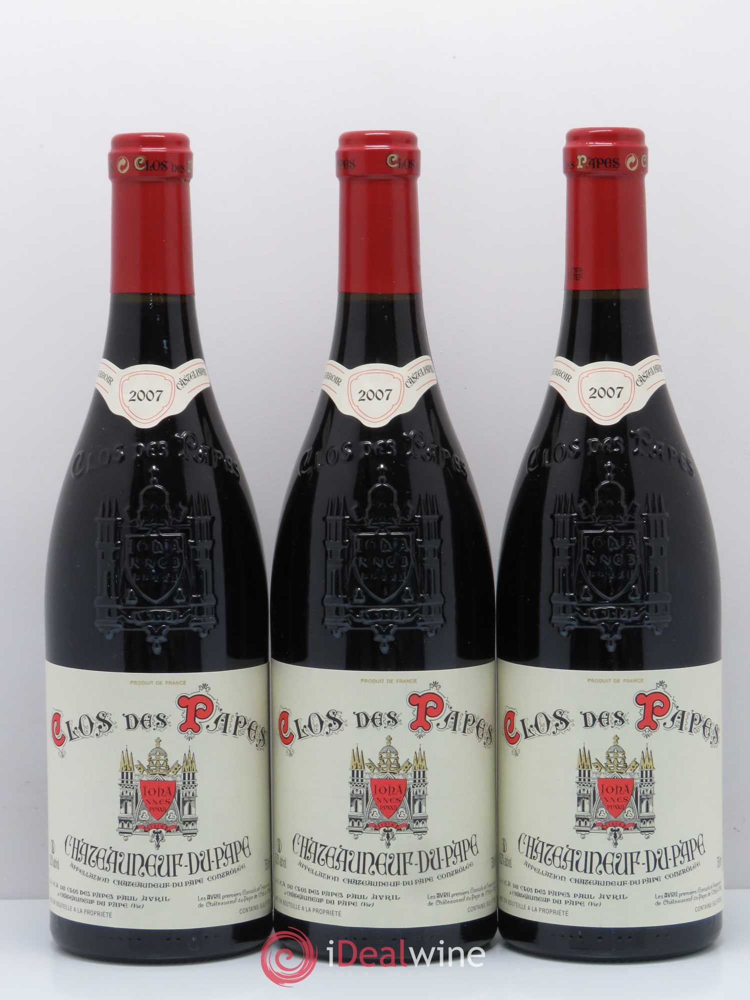Châteauneuf-du-Pape Clos des Papes - Paul Avril 2007 - Lot de 12 bouteilles - 4