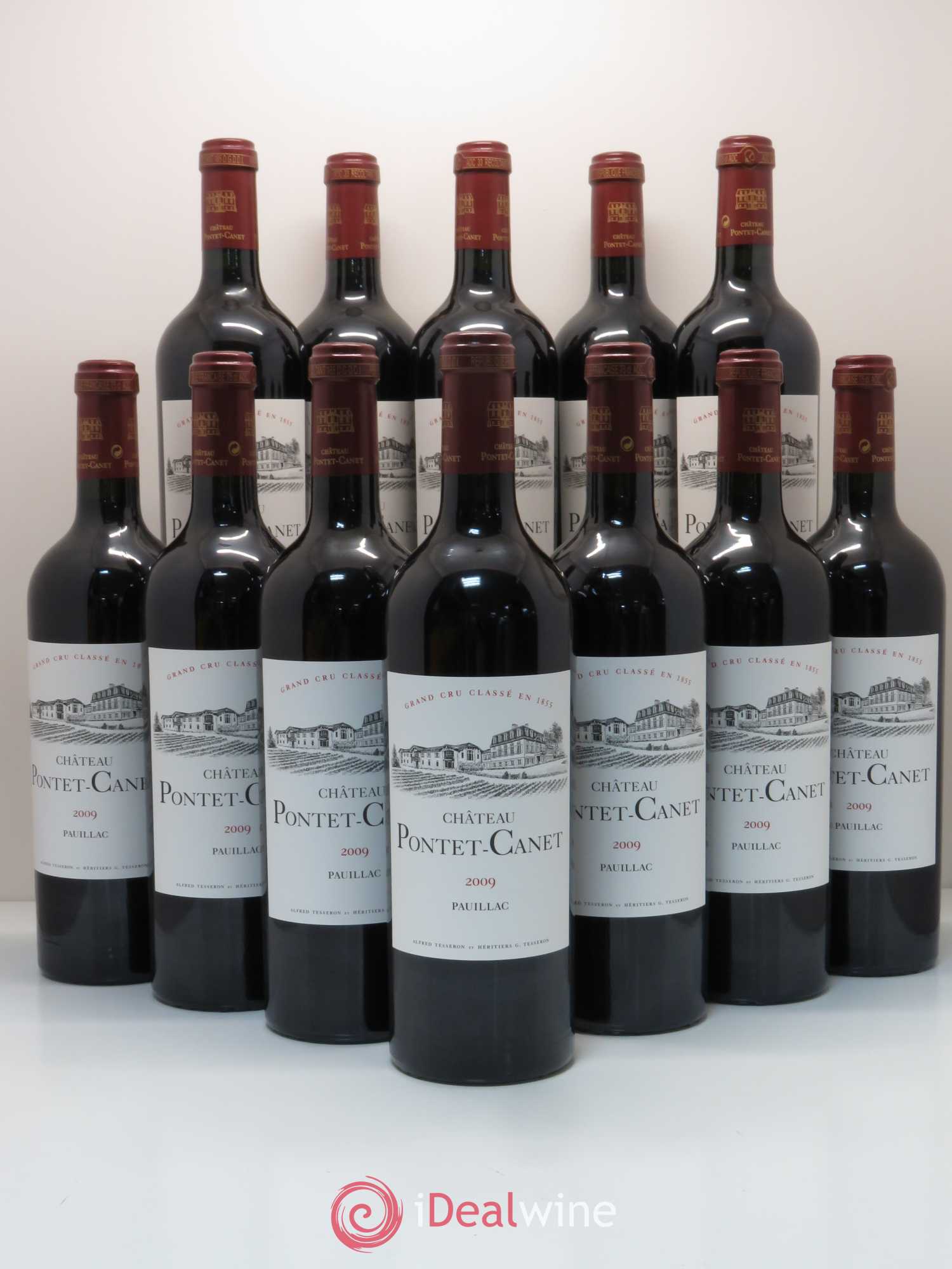Château Pontet Canet 5ème Grand Cru Classé 2009 - Lot de 12 bouteilles - 0