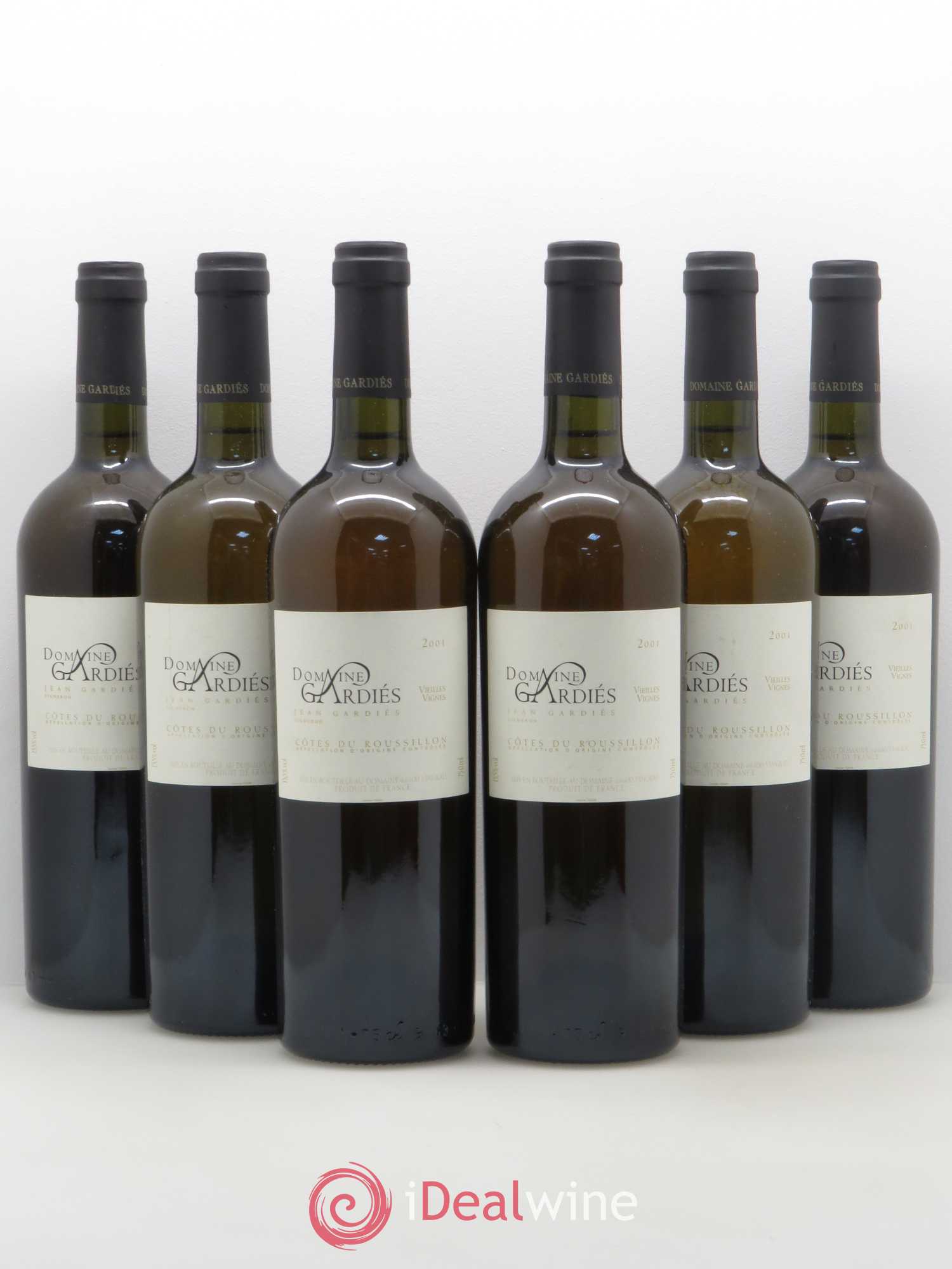 Côtes du Roussillon Vieilles Vignes Gardies 2001 - Posten von 6 Flaschen - 0