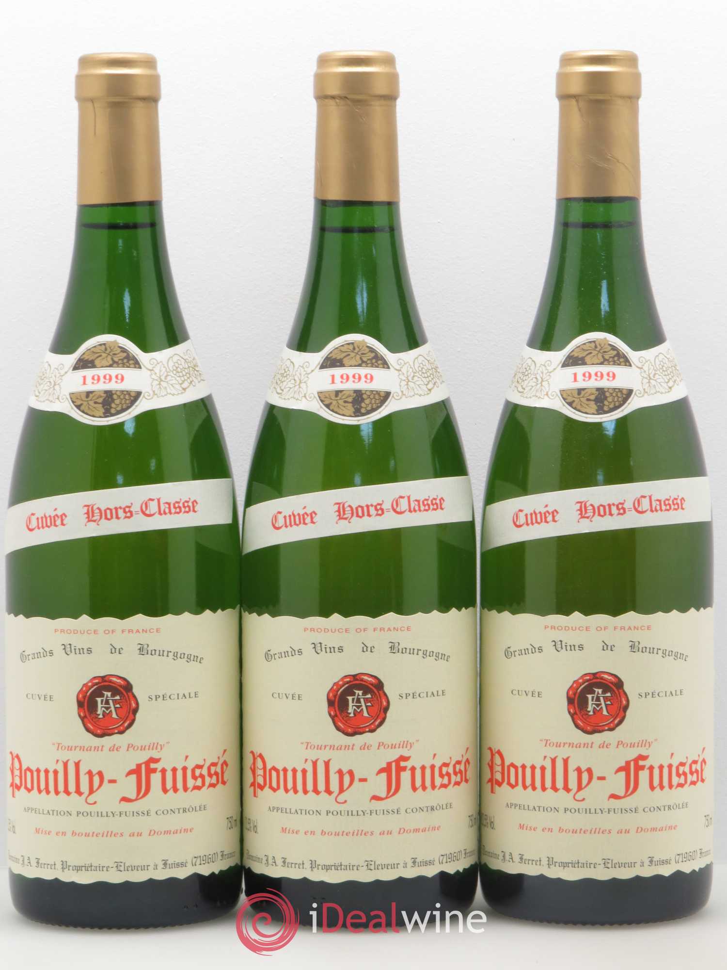 Pouilly-Fuissé 1er Cru Hors Classe Tournant de Pouilly J.A. Ferret (Domaine) 1999 - Lot de 6 bouteilles - 2