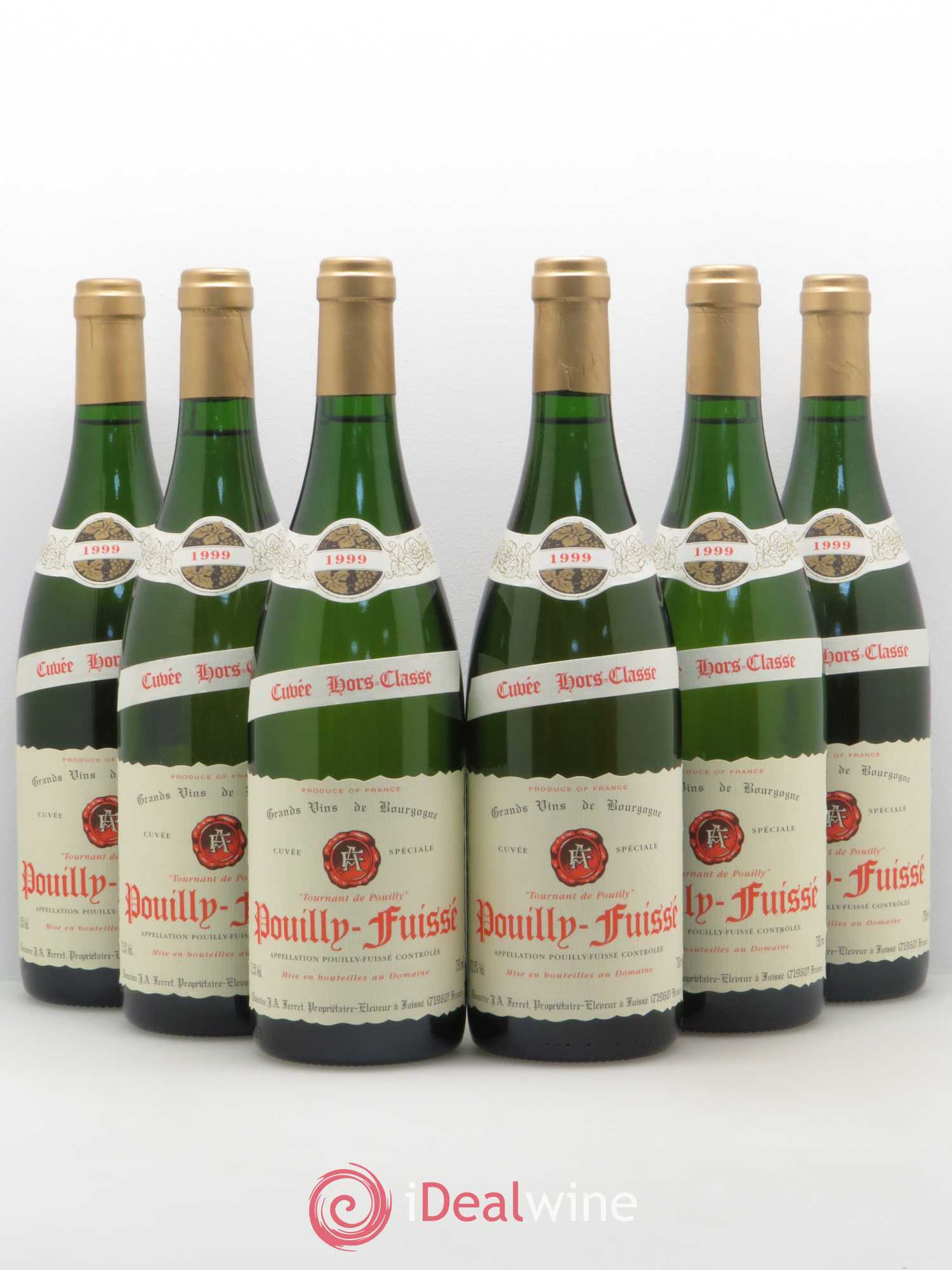Pouilly-Fuissé 1er Cru Hors Classe Tournant de Pouilly J.A. Ferret (Domaine) 1999 - Lot de 6 bouteilles - 0
