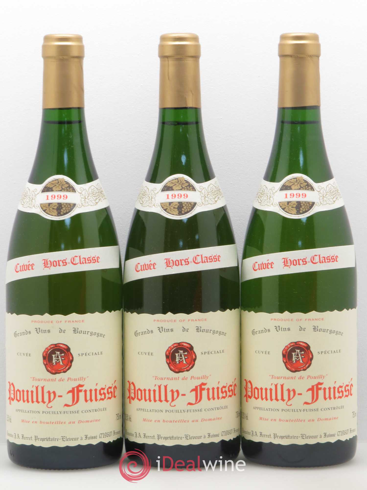 Pouilly-Fuissé 1er Cru Hors Classe Tournant de Pouilly J.A. Ferret (Domaine) 1999 - Lot de 6 bouteilles - 2