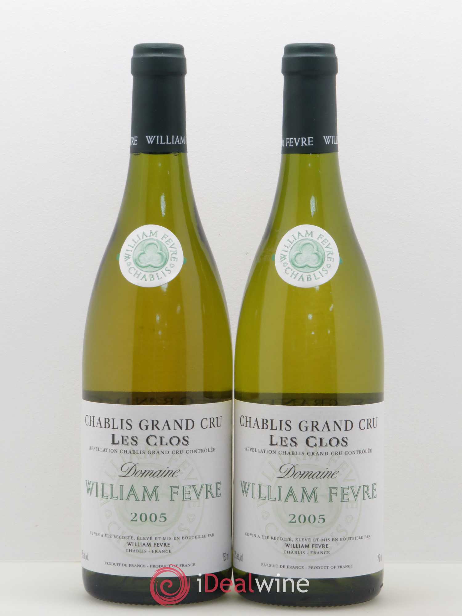 Chablis Grand Cru Les Clos William Fèvre 2005 - Lot de 2 bouteilles - 0