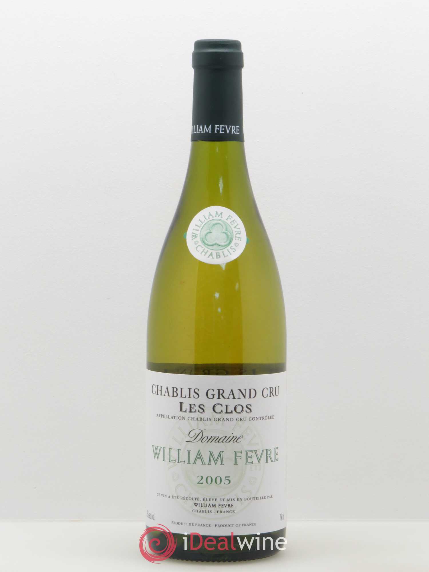 Chablis Grand Cru Les Clos William Fèvre 2005 - Lot de 1 bouteille - 0